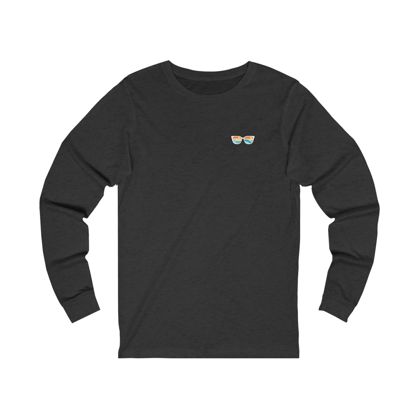 Chasing Waves in this Unisex Jersey Long Sleeve Tee