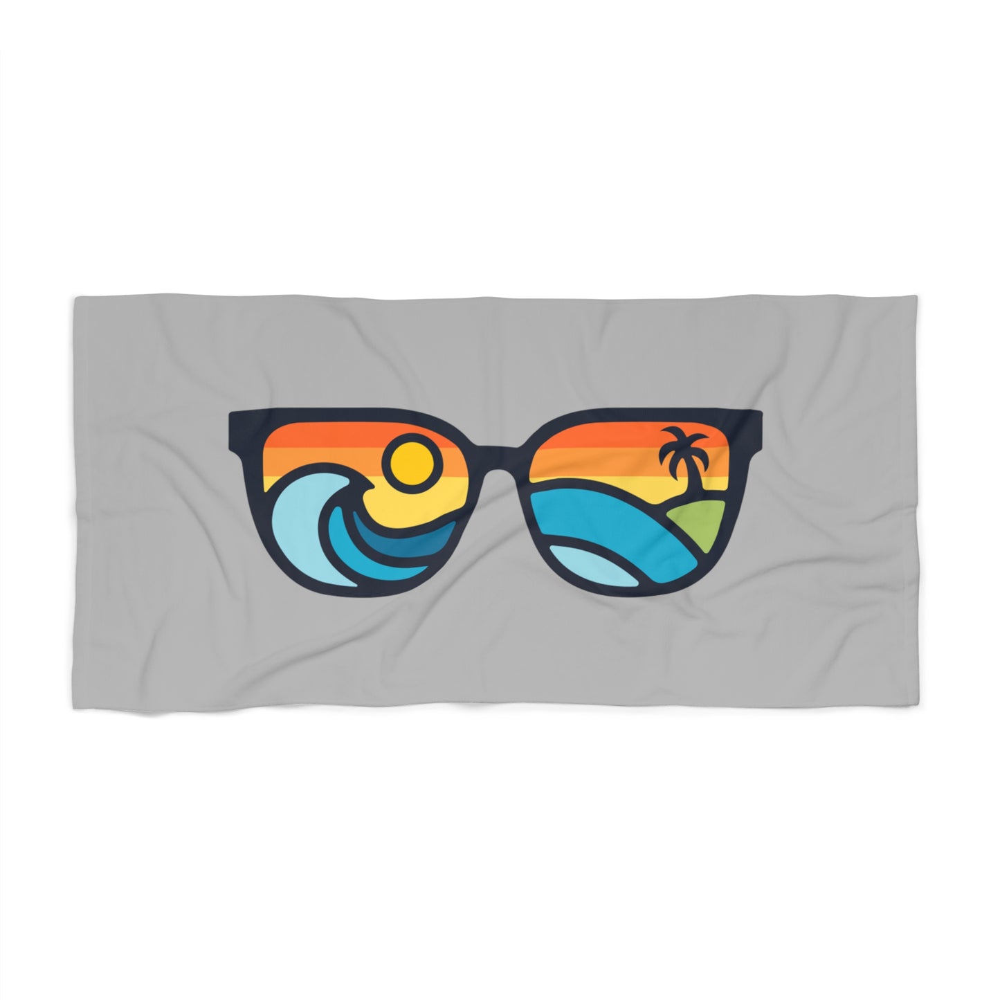 Sunglasses Retro Beach Towel