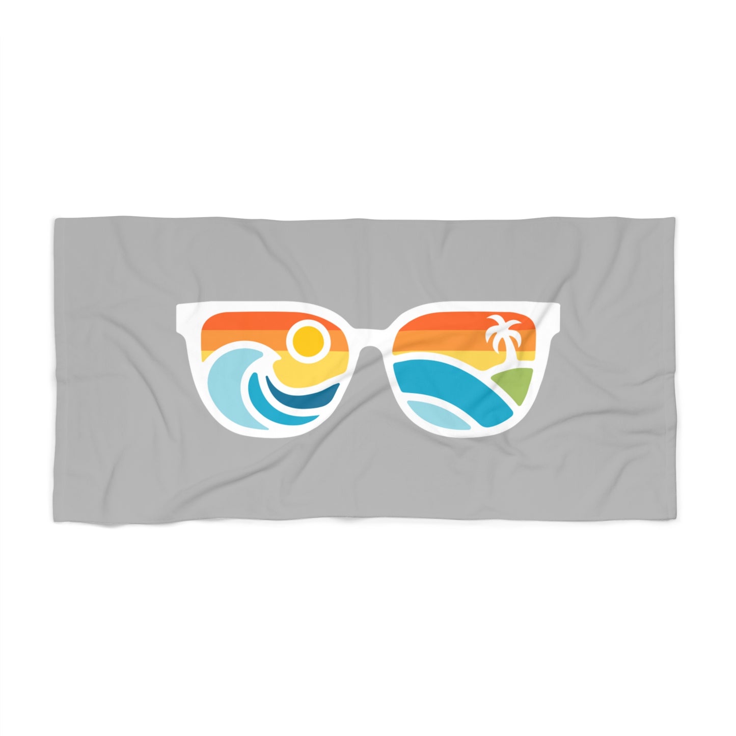 Retro Sunglasses Beach Towel