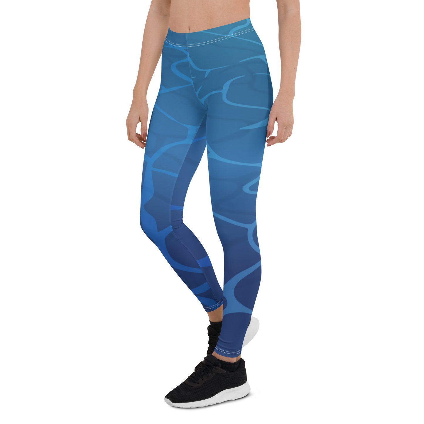 Deep Ocean Blue Leggings get Coastal