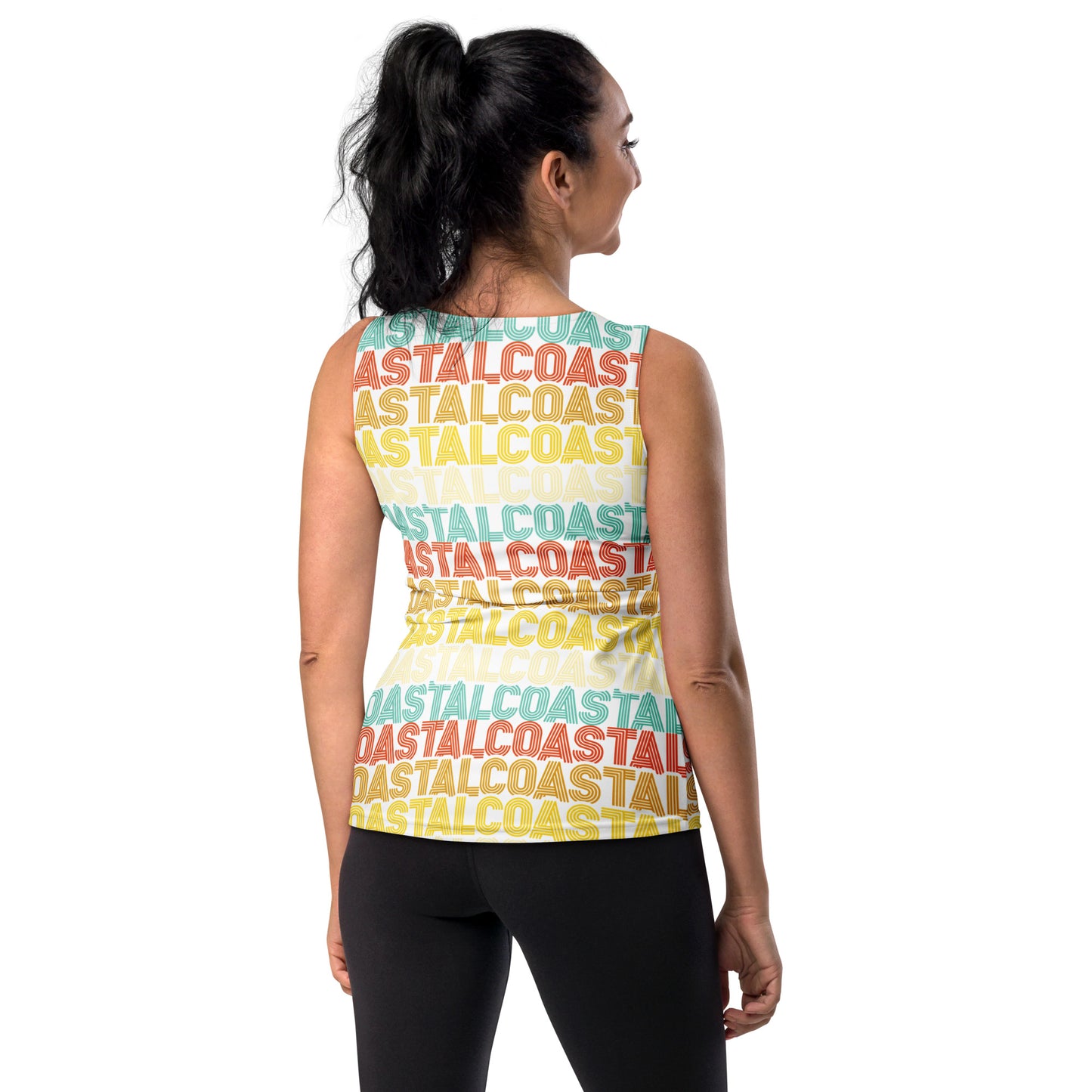 Coastal Retro Sublimation Cut & Sew Tank Top