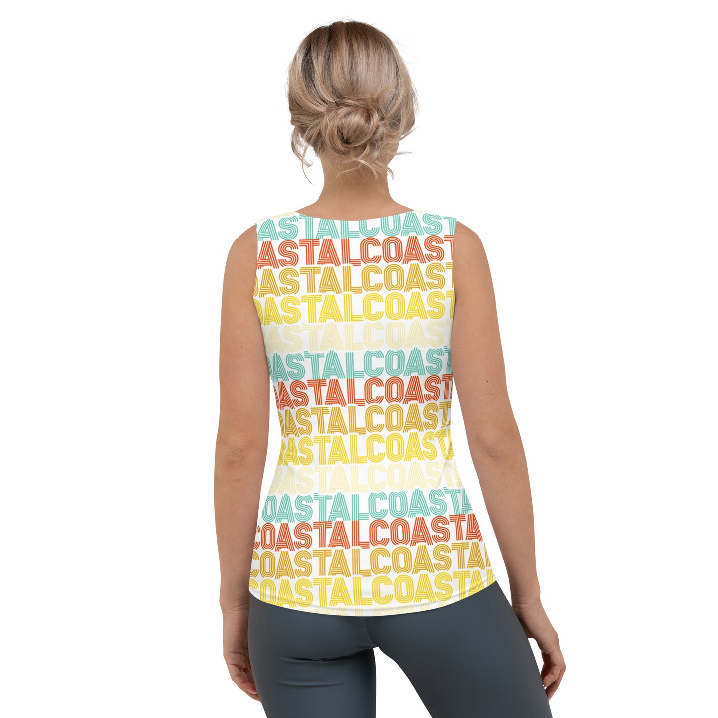 Coastal Retro Sublimation Cut & Sew Tank Top