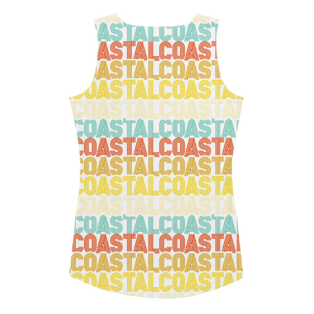 Coastal Retro Sublimation Cut & Sew Tank Top