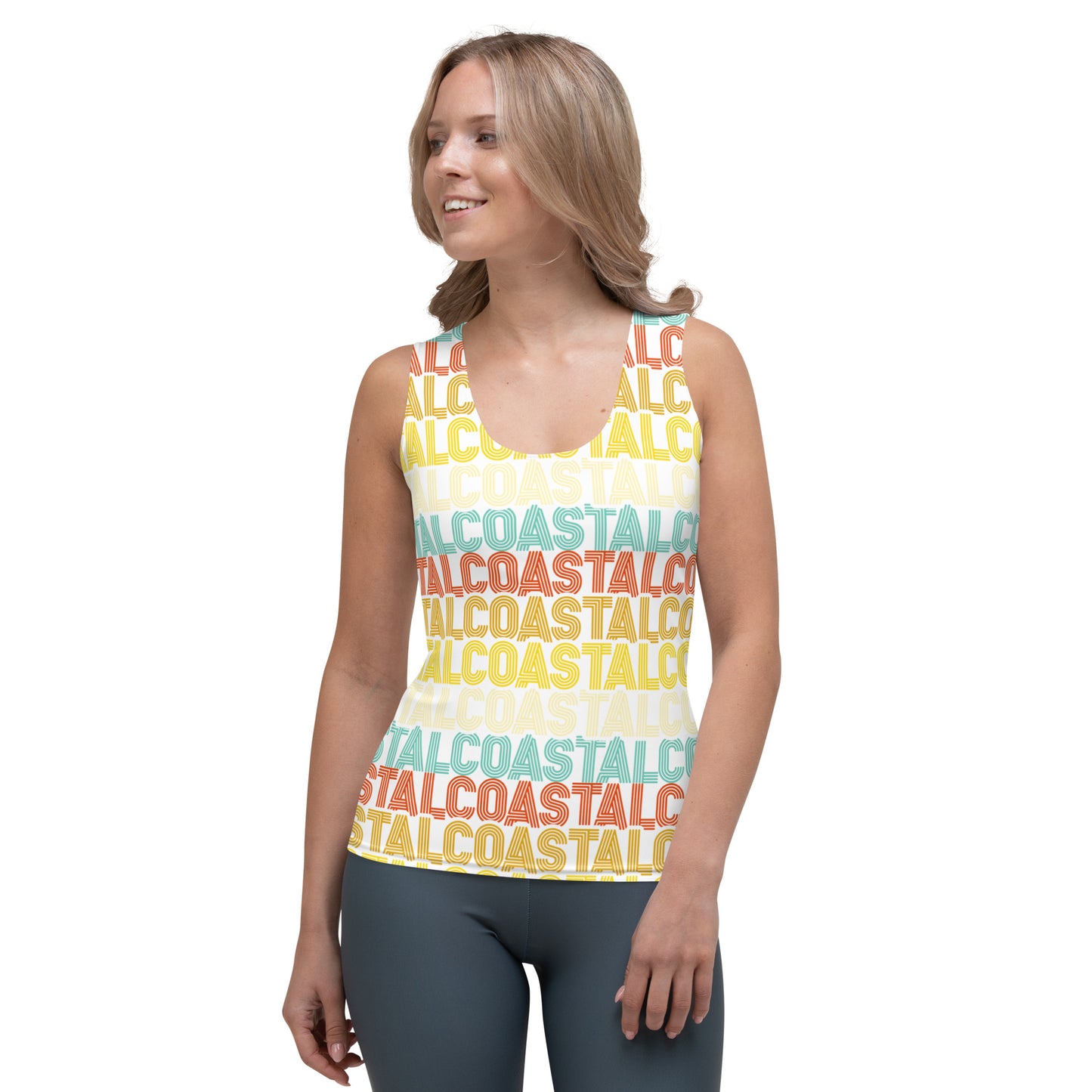 Coastal Retro Sublimation Cut & Sew Tank Top