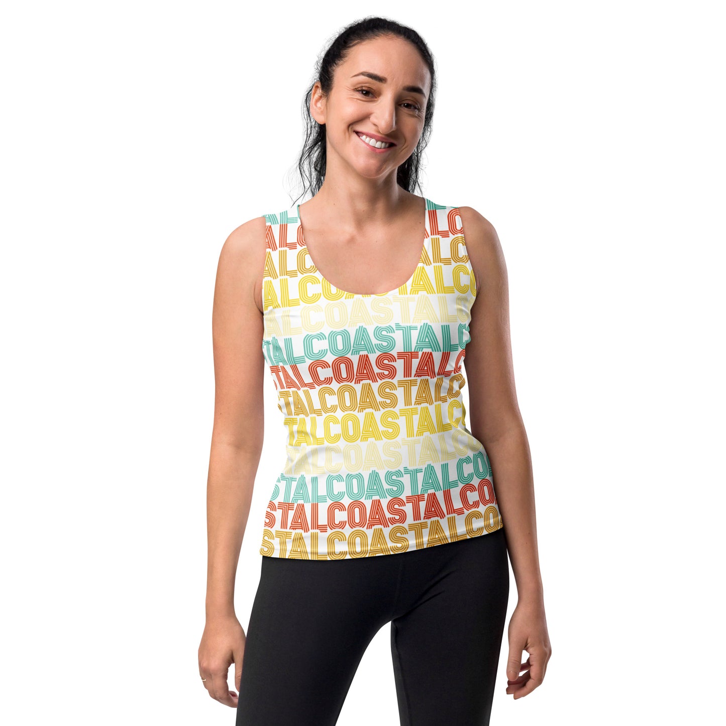 Coastal Retro Sublimation Cut & Sew Tank Top