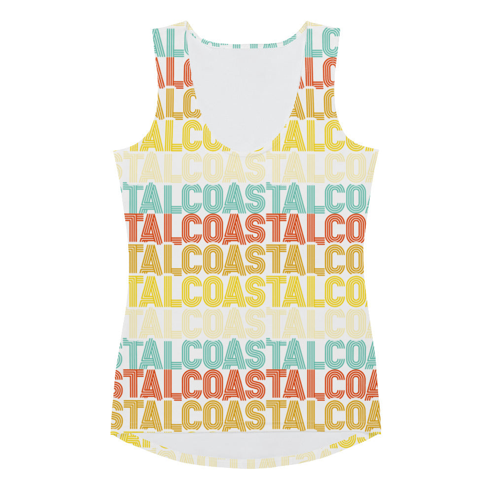 Coastal Retro Sublimation Cut & Sew Tank Top