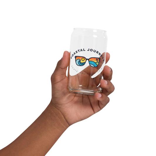Can-shaped glass for all year round beach fun
