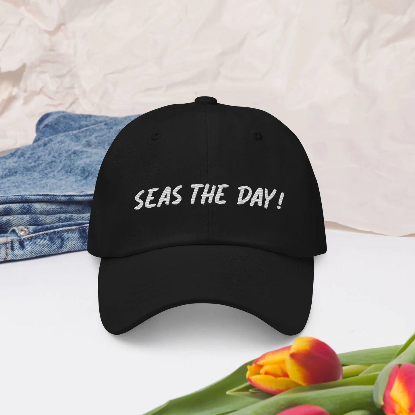 Seas The Day with this Coastal Adult Unisex Baseball Hat - Coastal Journeyz5368963_7854