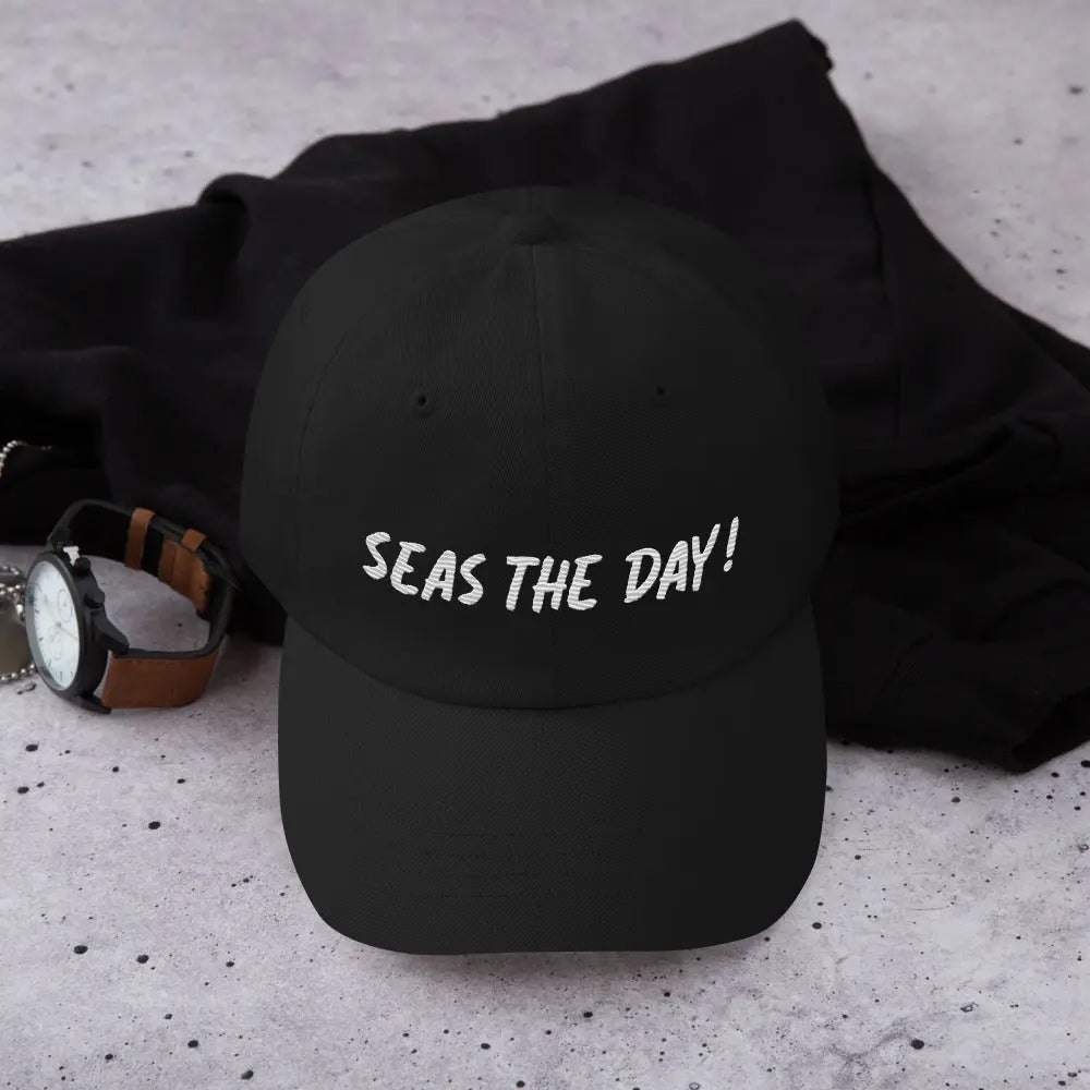 SEAS THE DAY with Coastal Journeyz Adult Unisex Baseball Cap - Coastal Journeyz4976103_7854