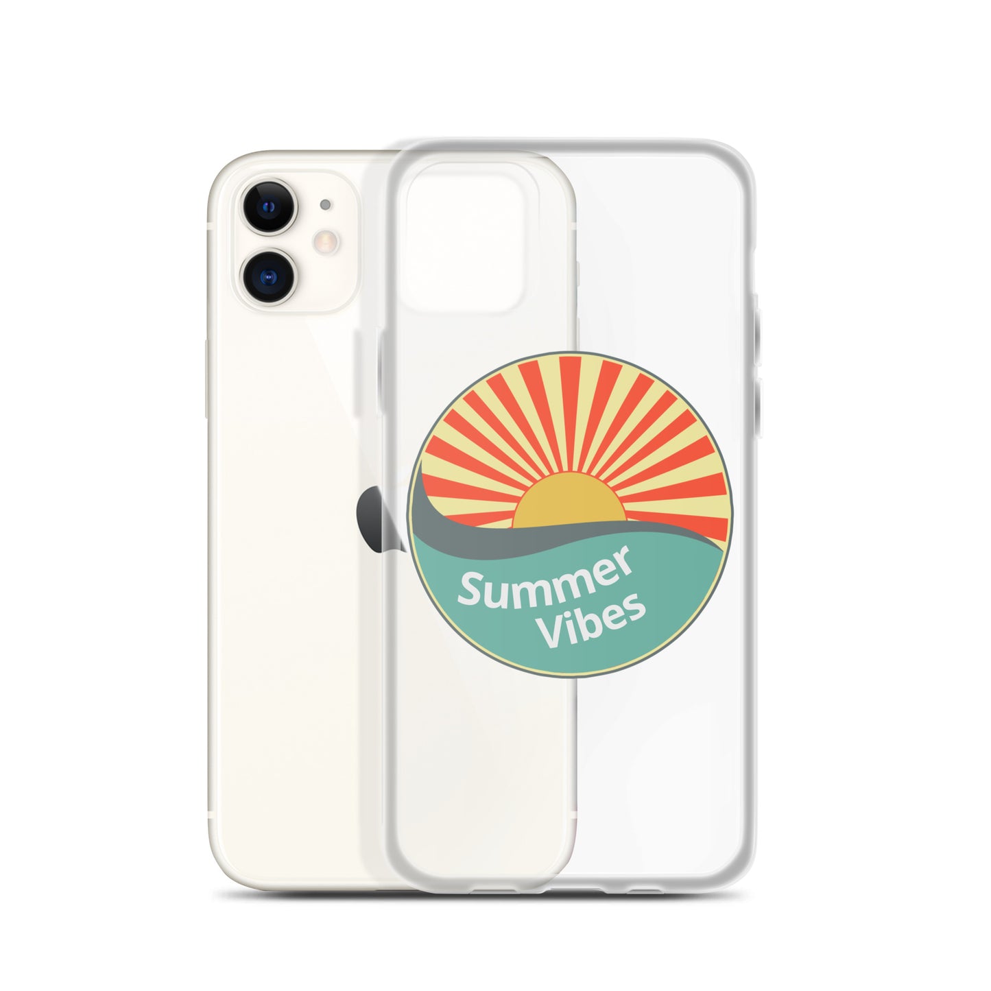 Summer Vibes with this Clear Case cover for iPhone®