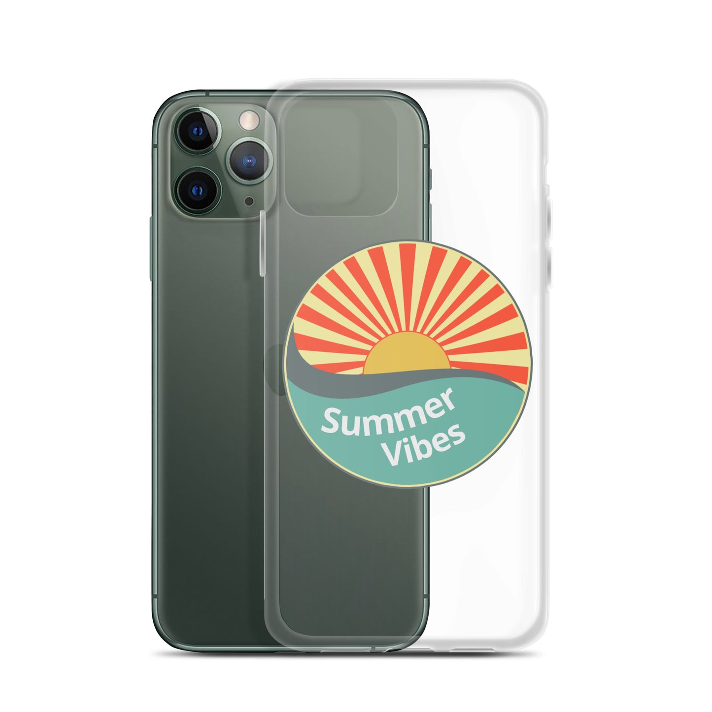 Summer Vibes with this Clear Case cover for iPhone®