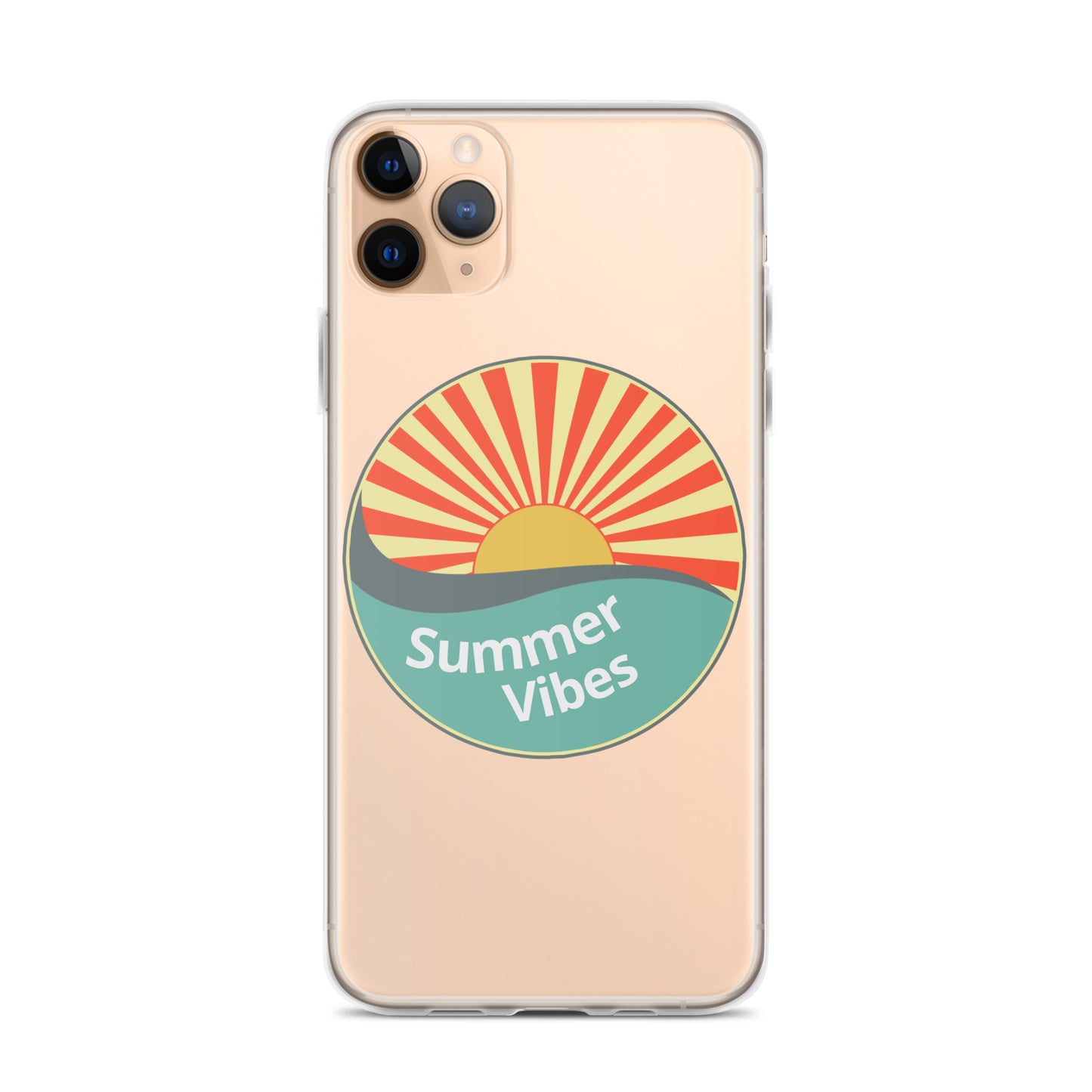 Summer Vibes with this Clear Case cover for iPhone®