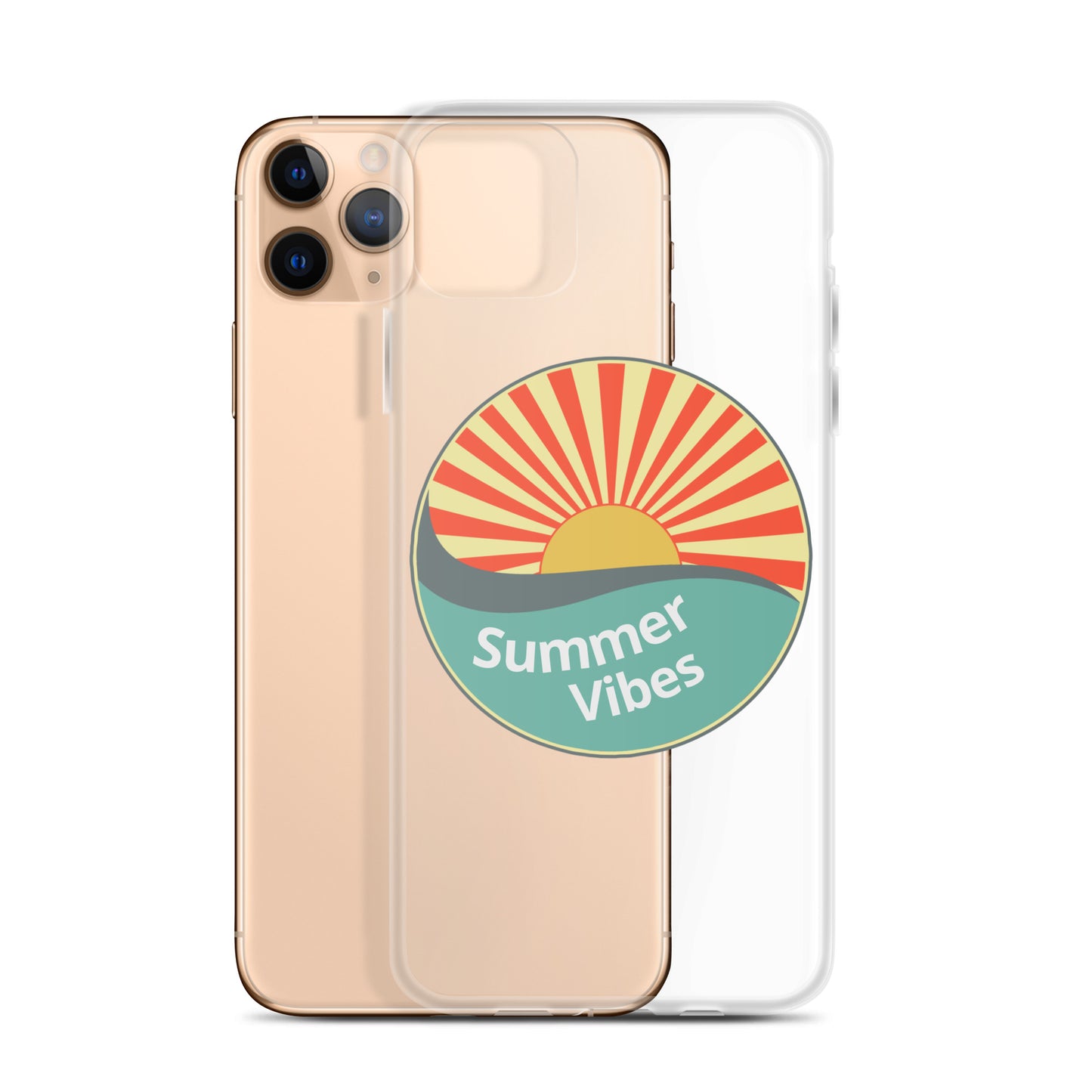 Summer Vibes with this Clear Case cover for iPhone®