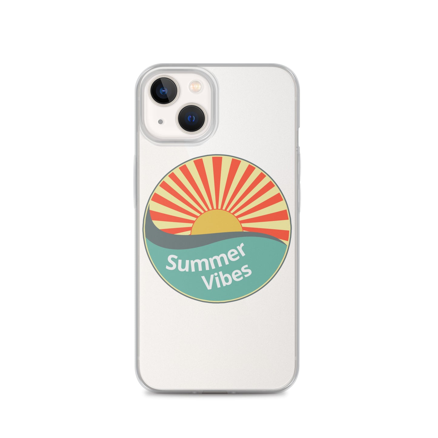 Summer Vibes with this Clear Case cover for iPhone®