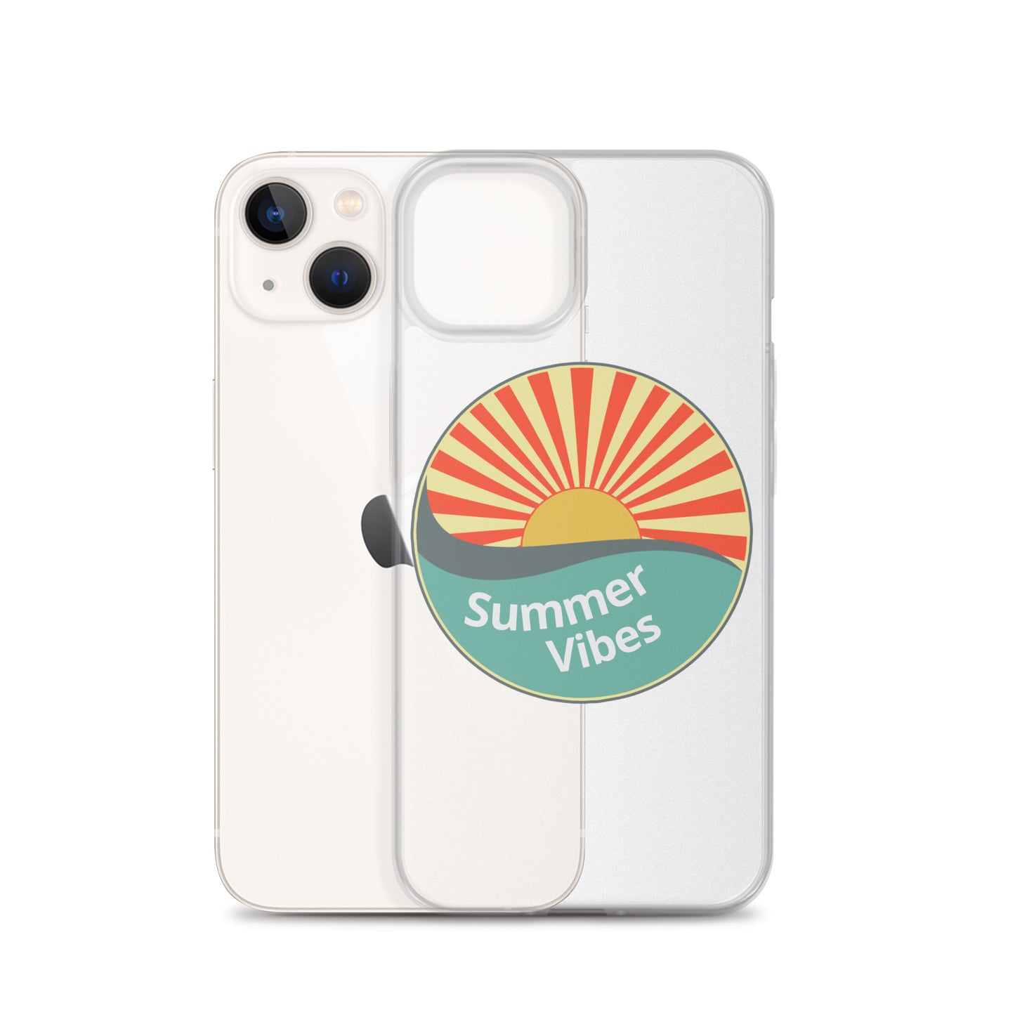 Summer Vibes with this Clear Case cover for iPhone®