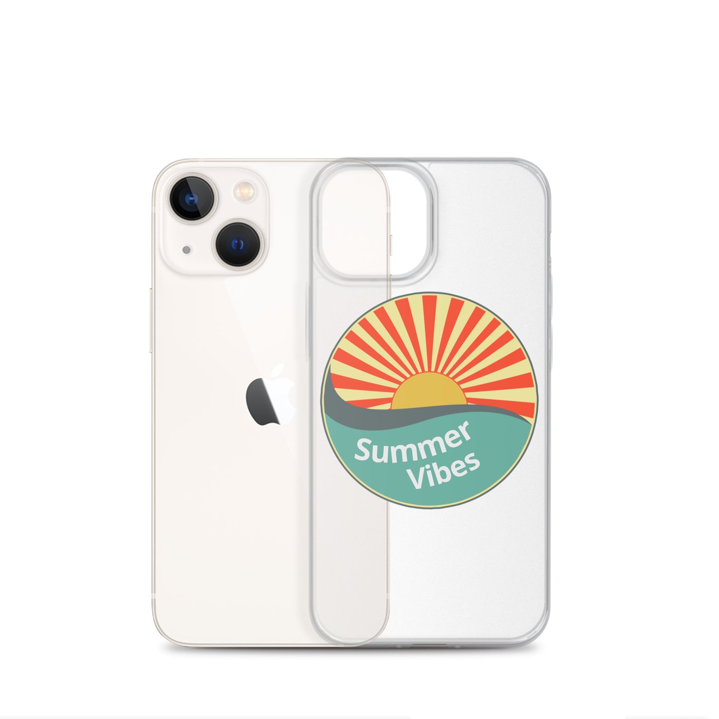 Summer Vibes with this Clear Case cover for iPhone®