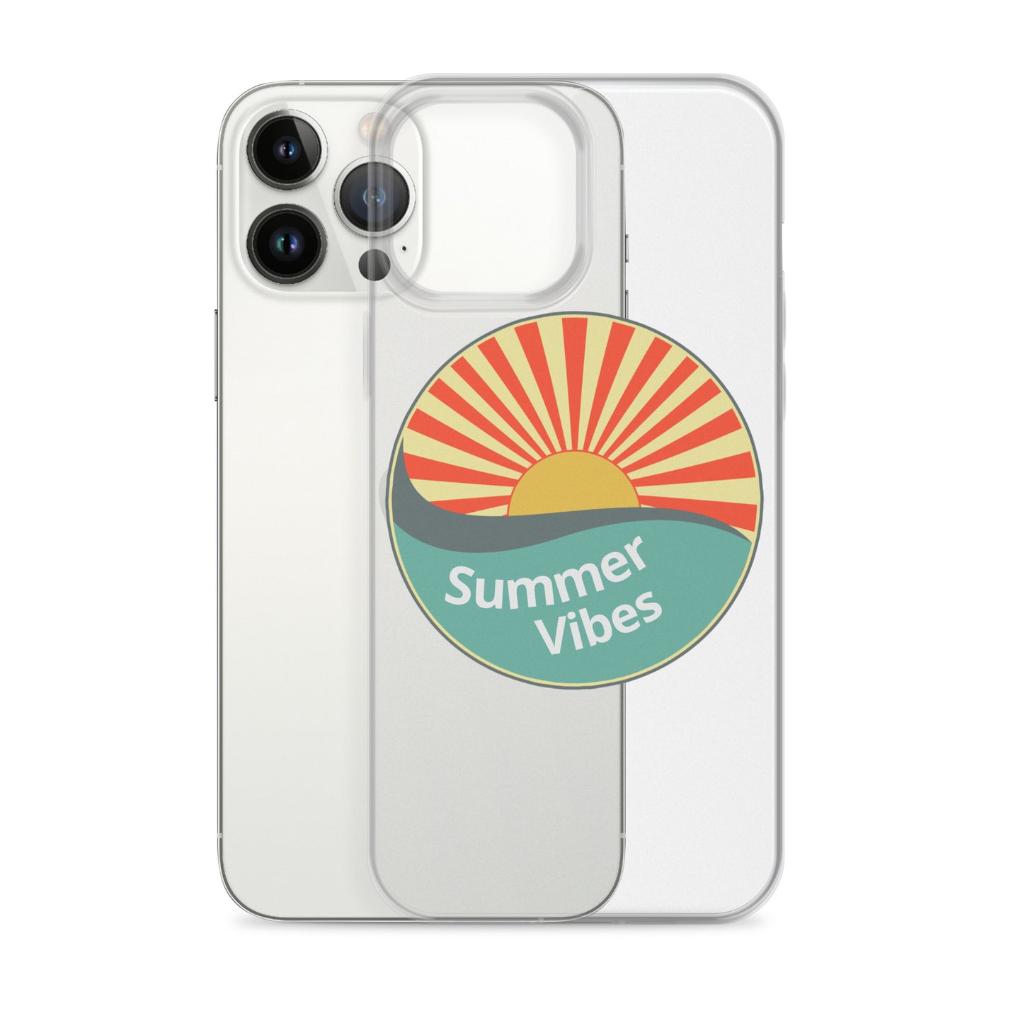 Summer Vibes with this Clear Case cover for iPhone®