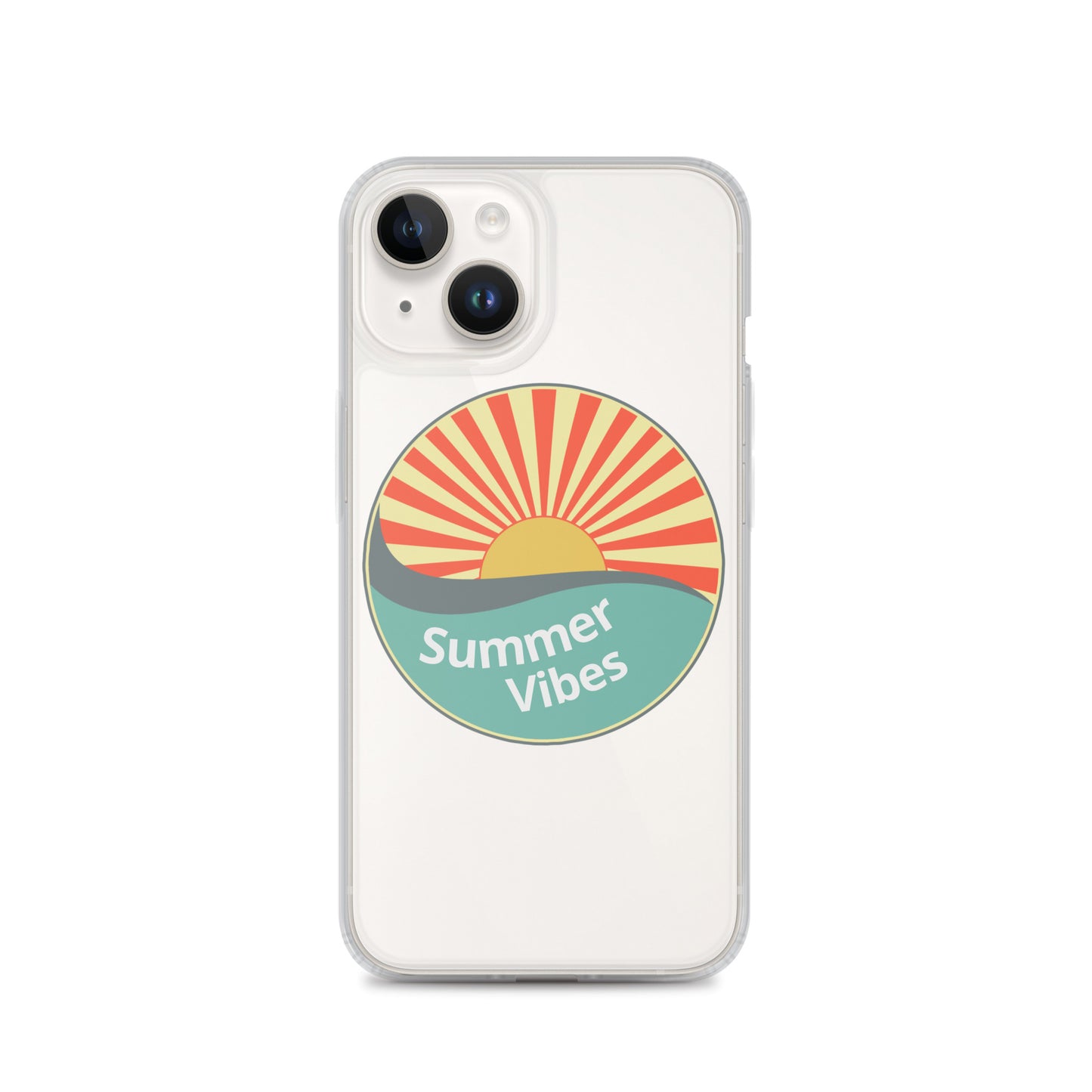 Summer Vibes with this Clear Case cover for iPhone®