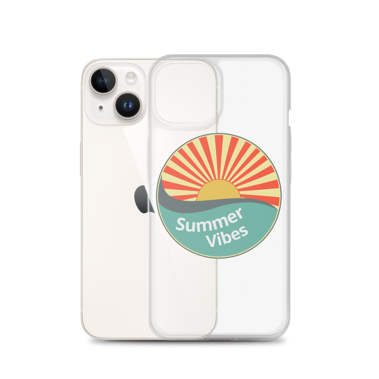 Summer Vibes with this Clear Case cover for iPhone®