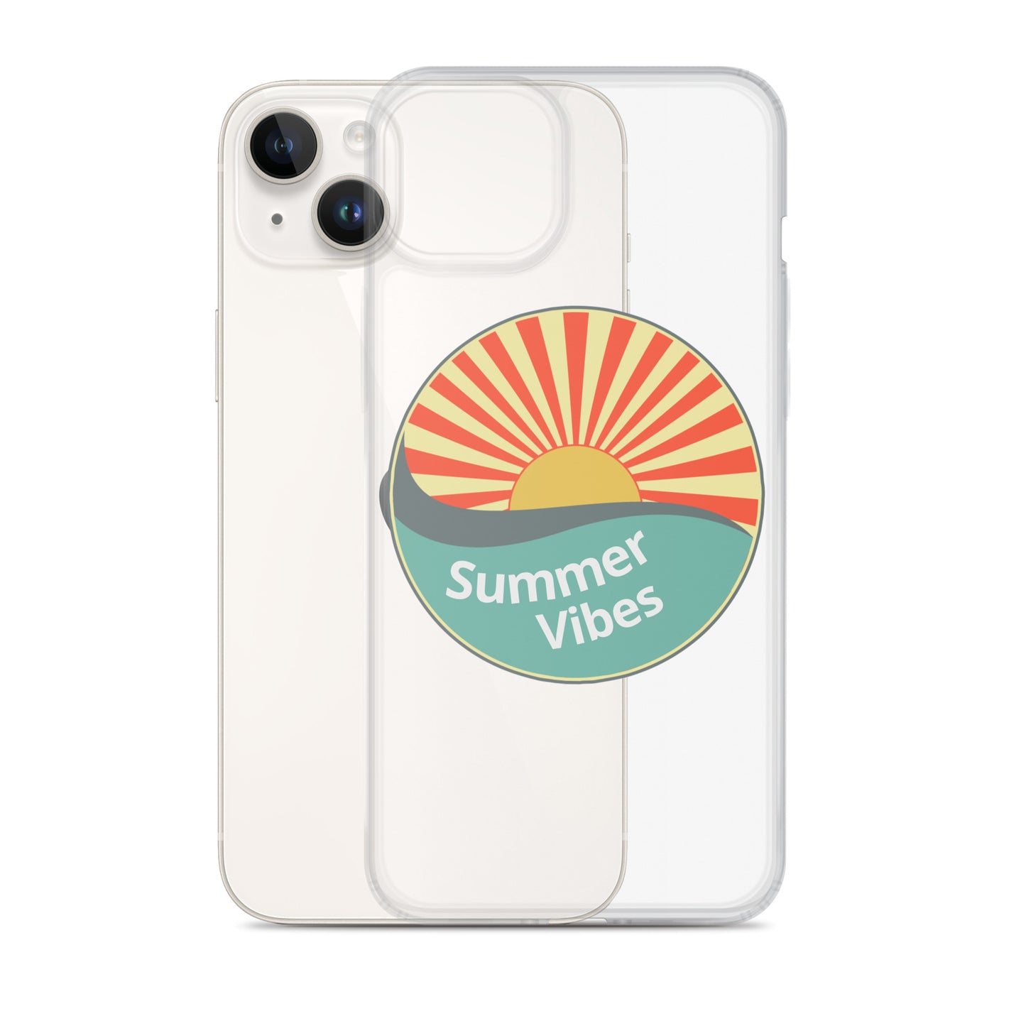 Summer Vibes with this Clear Case cover for iPhone®