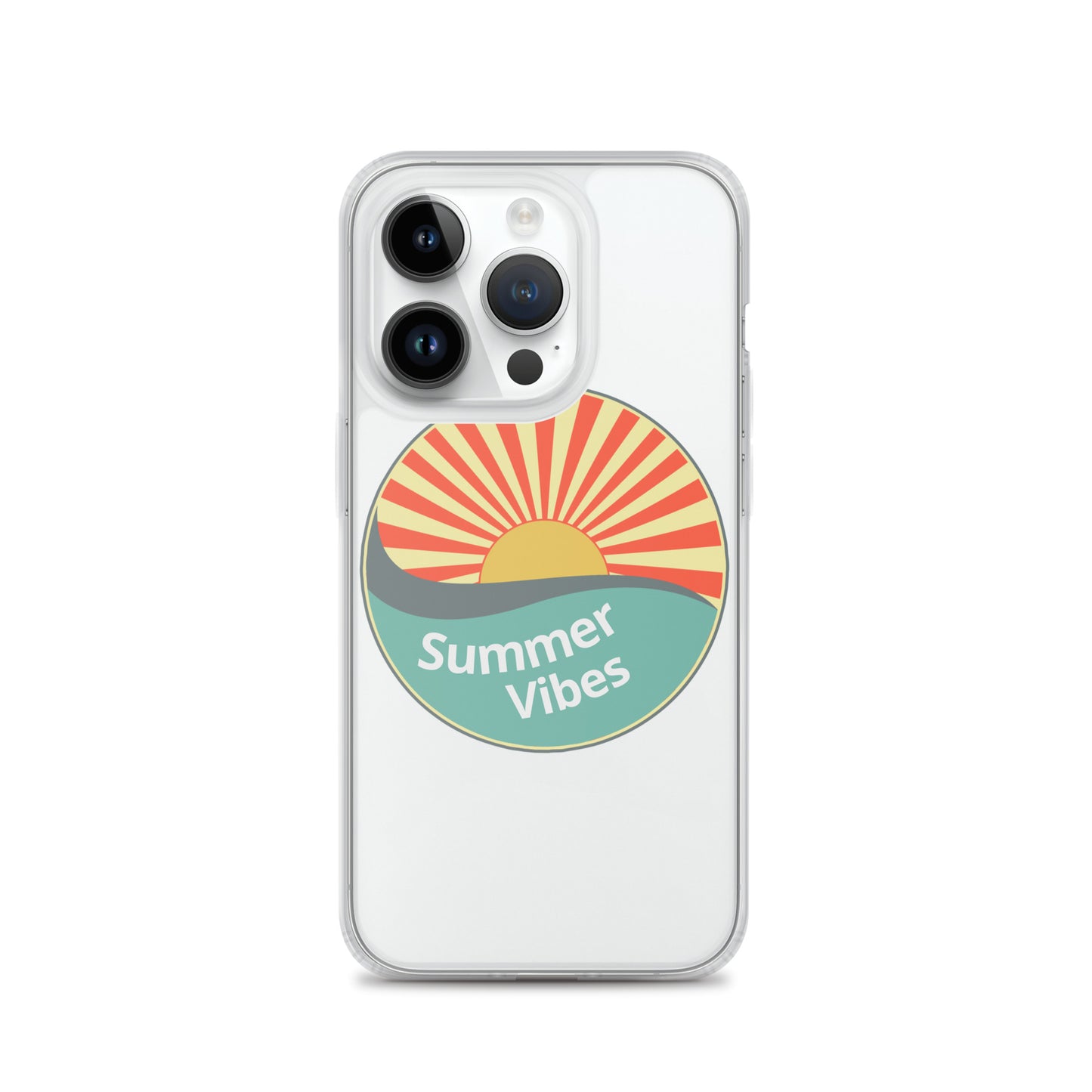 Summer Vibes with this Clear Case cover for iPhone®