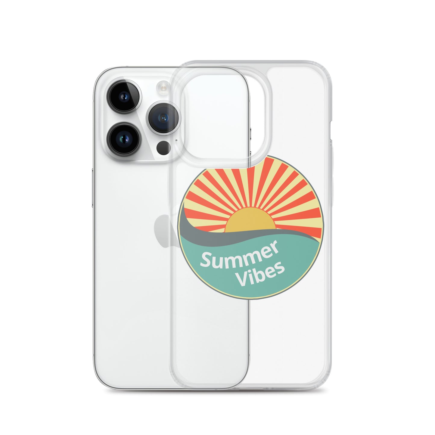 Summer Vibes with this Clear Case cover for iPhone®