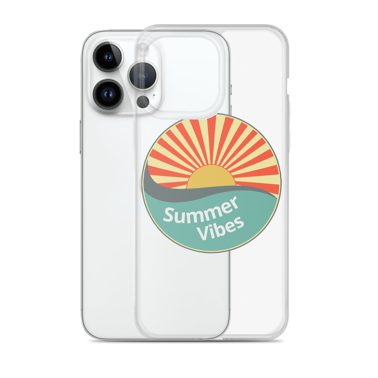 Summer Vibes with this Clear Case cover for iPhone®