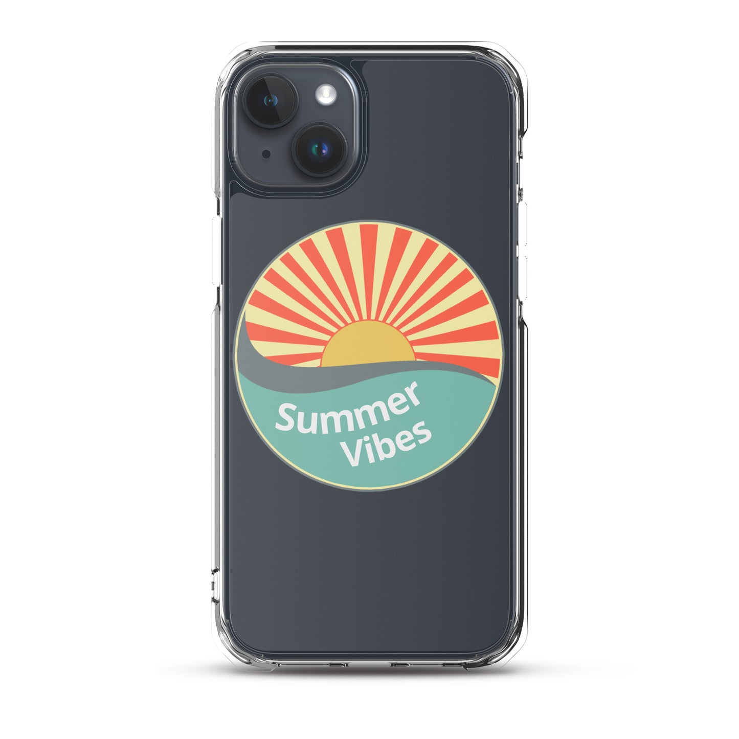 Summer Vibes with this Clear Case cover for iPhone®