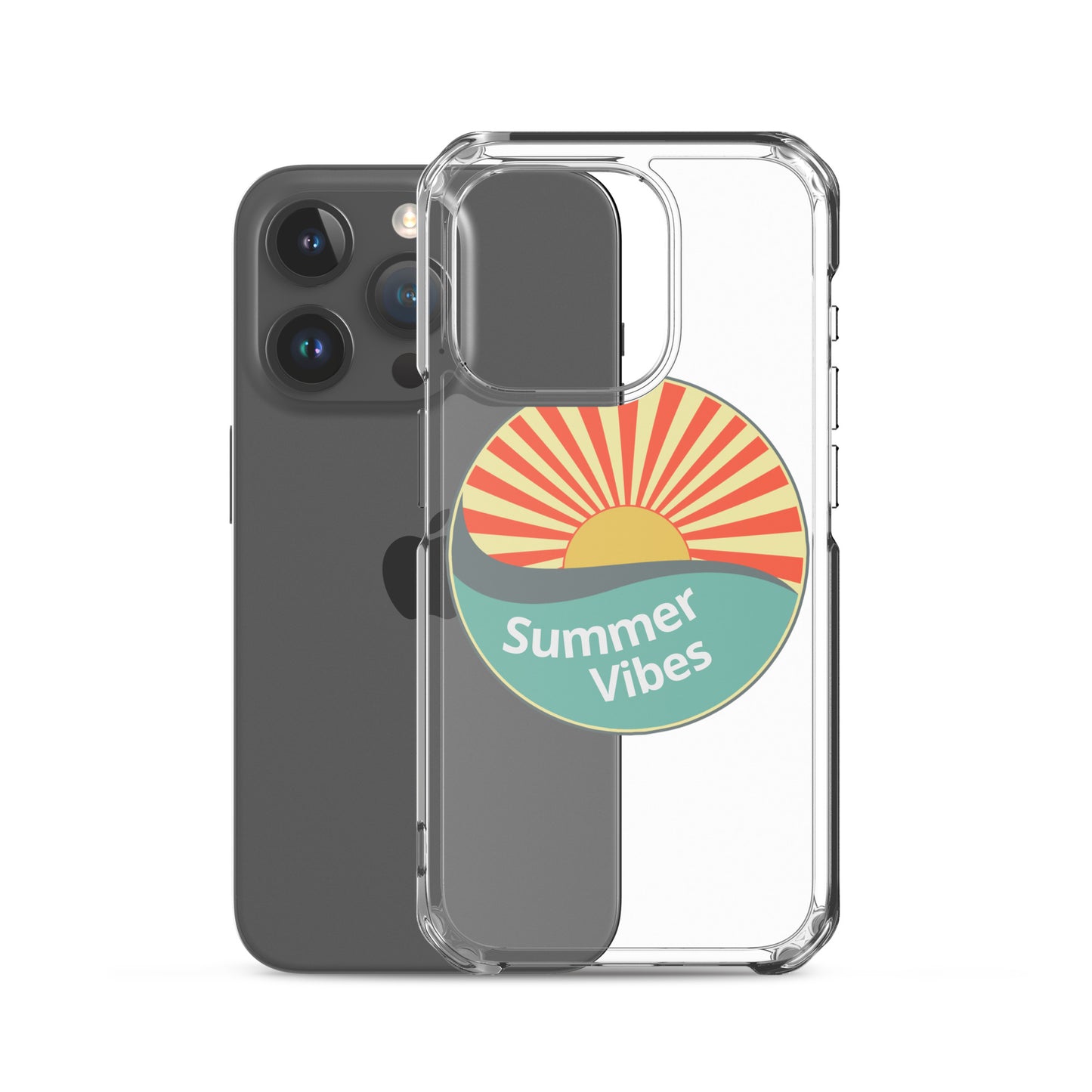 Summer Vibes with this Clear Case cover for iPhone®