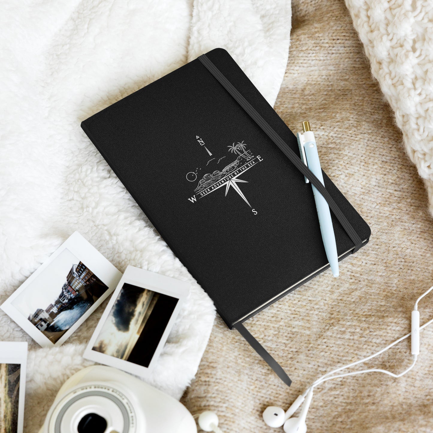 Seek Adventures By The Sea with this Hardcover Bound Journal Notebook