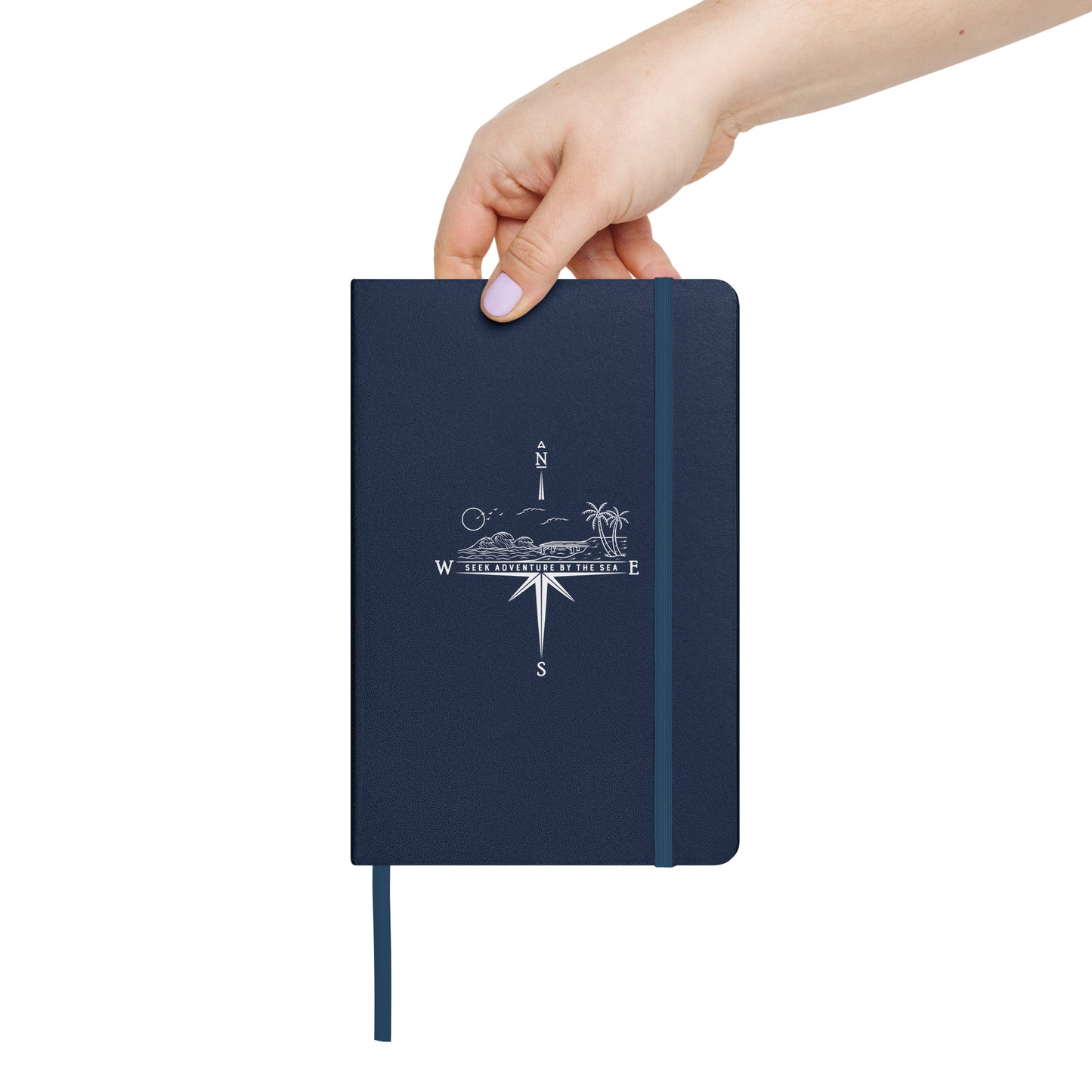 Seek Adventures By The Sea with this Hardcover Bound Journal Notebook