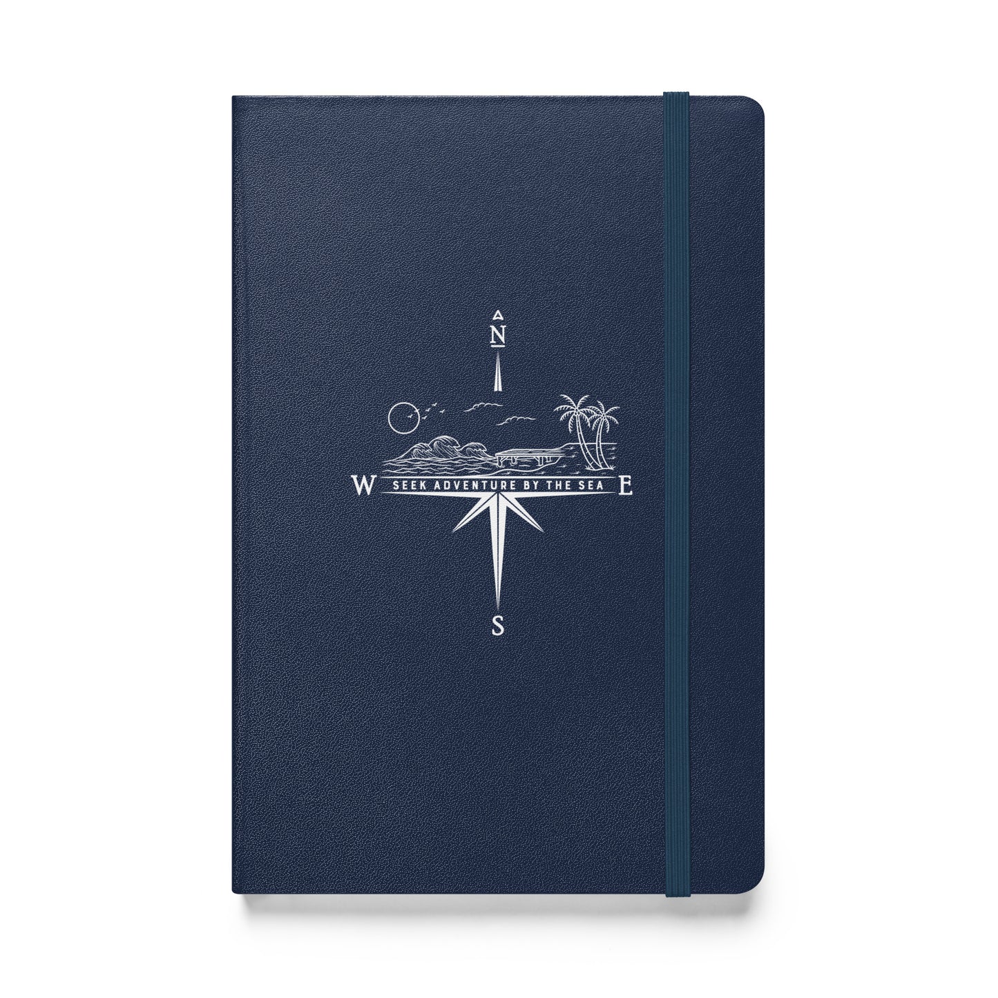 Seek Adventures By The Sea with this Hardcover Bound Journal Notebook