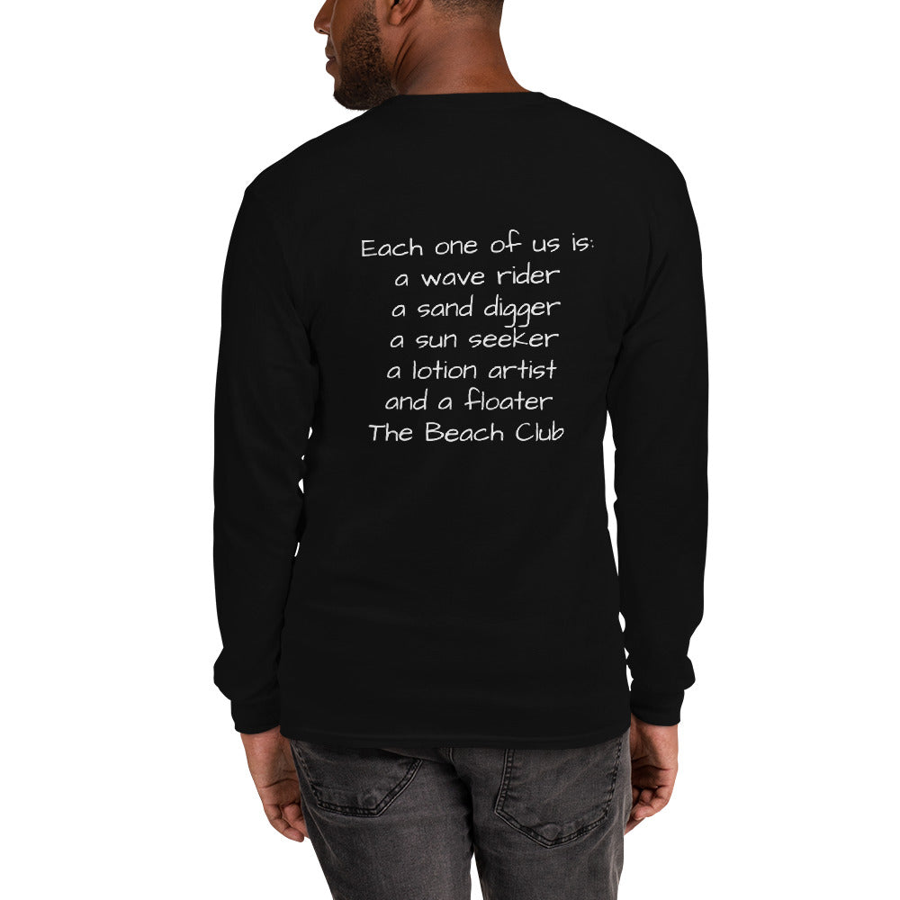 The Beach Club Long Sleeve Adult Shirt for all year round