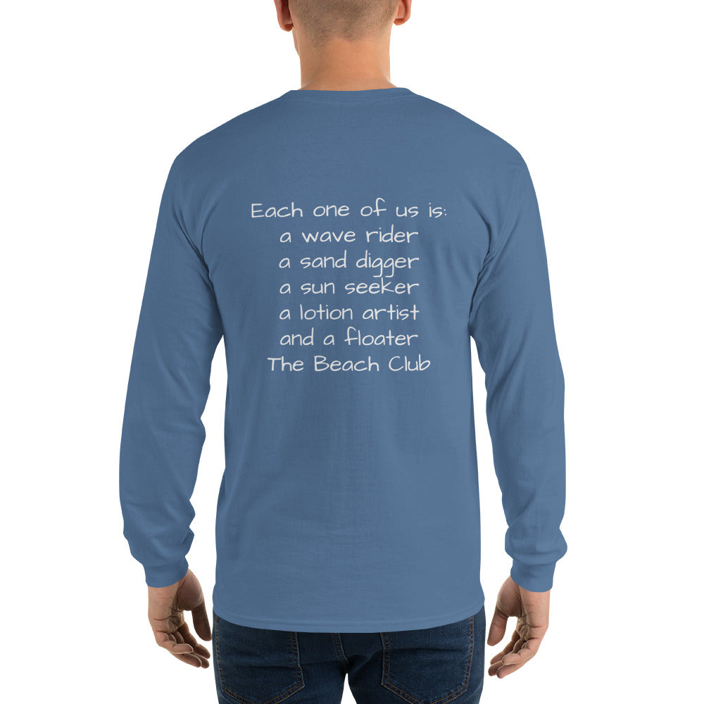 The Beach Club Long Sleeve Adult Shirt for all year round