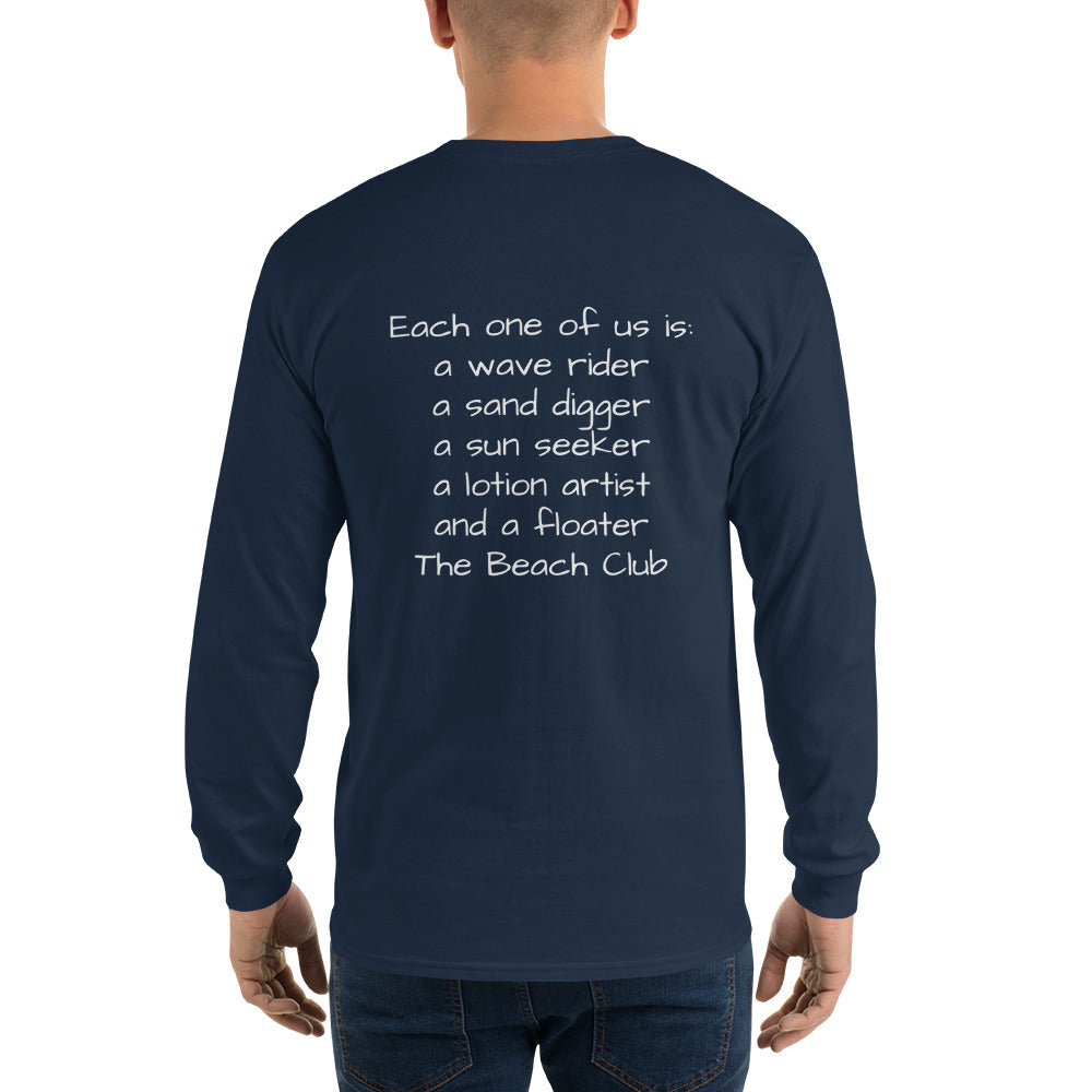 The Beach Club Long Sleeve Adult Shirt for all year round