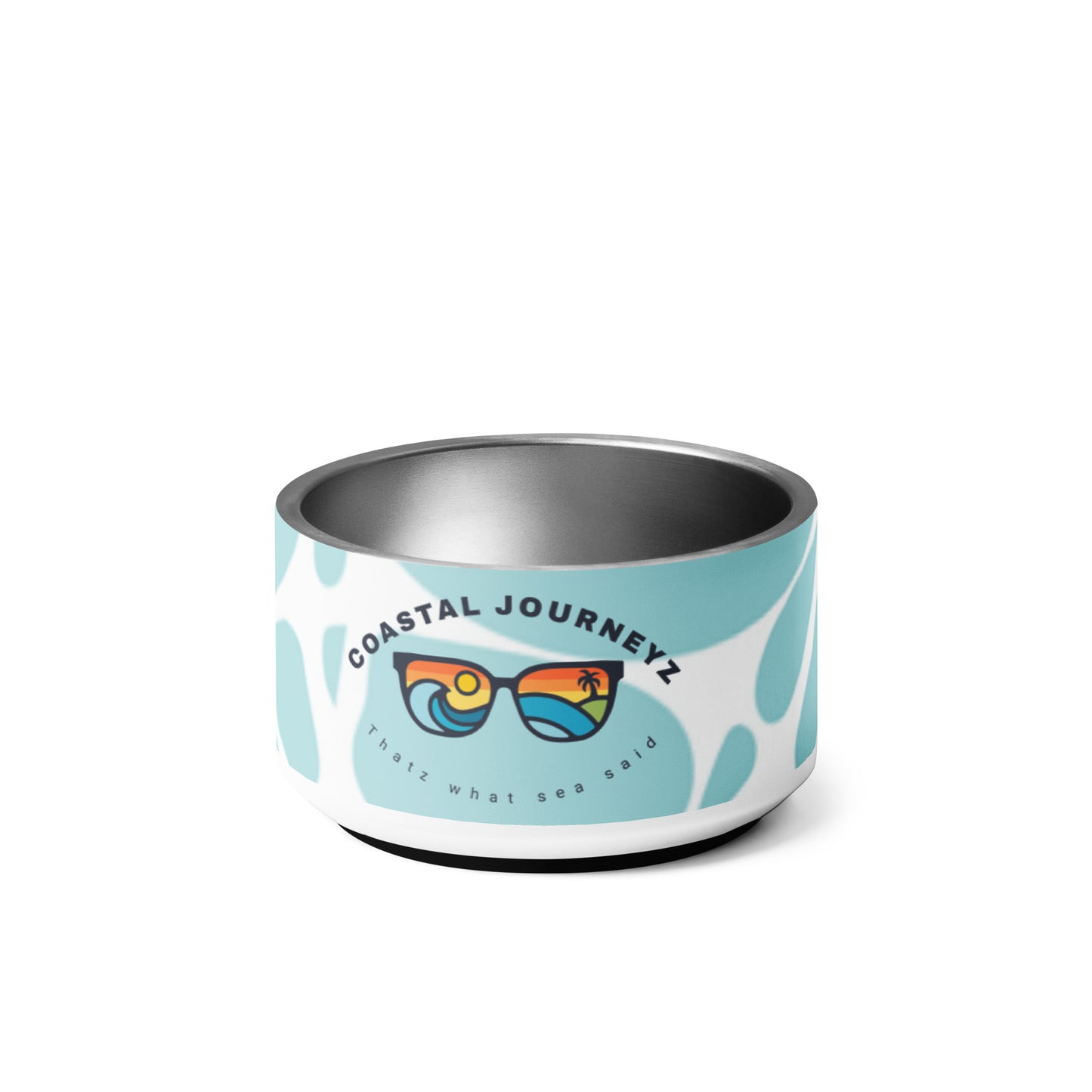 Coastal Journeyz Pet bowl for their beach vacations