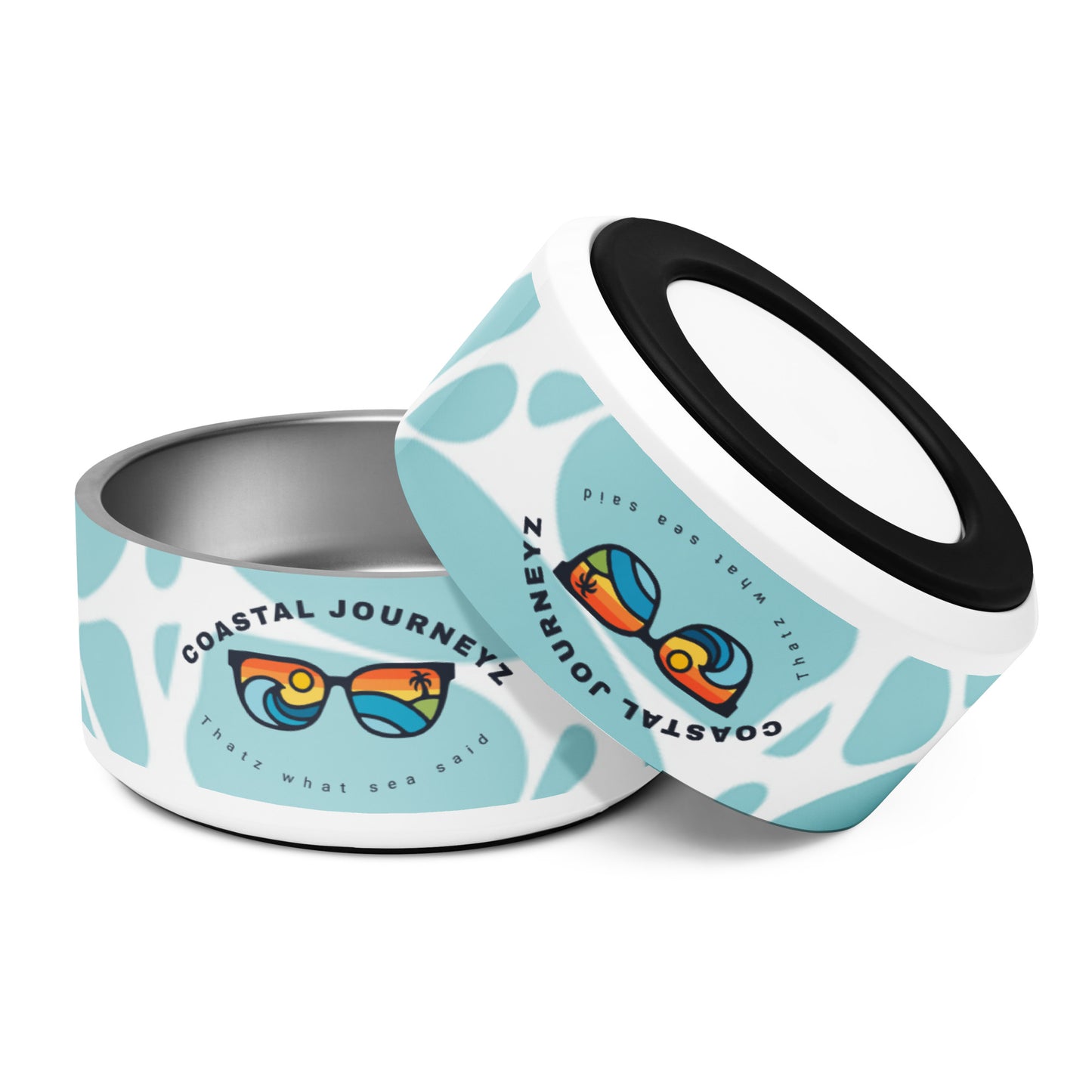 Coastal Journeyz Pet bowl for their beach vacations