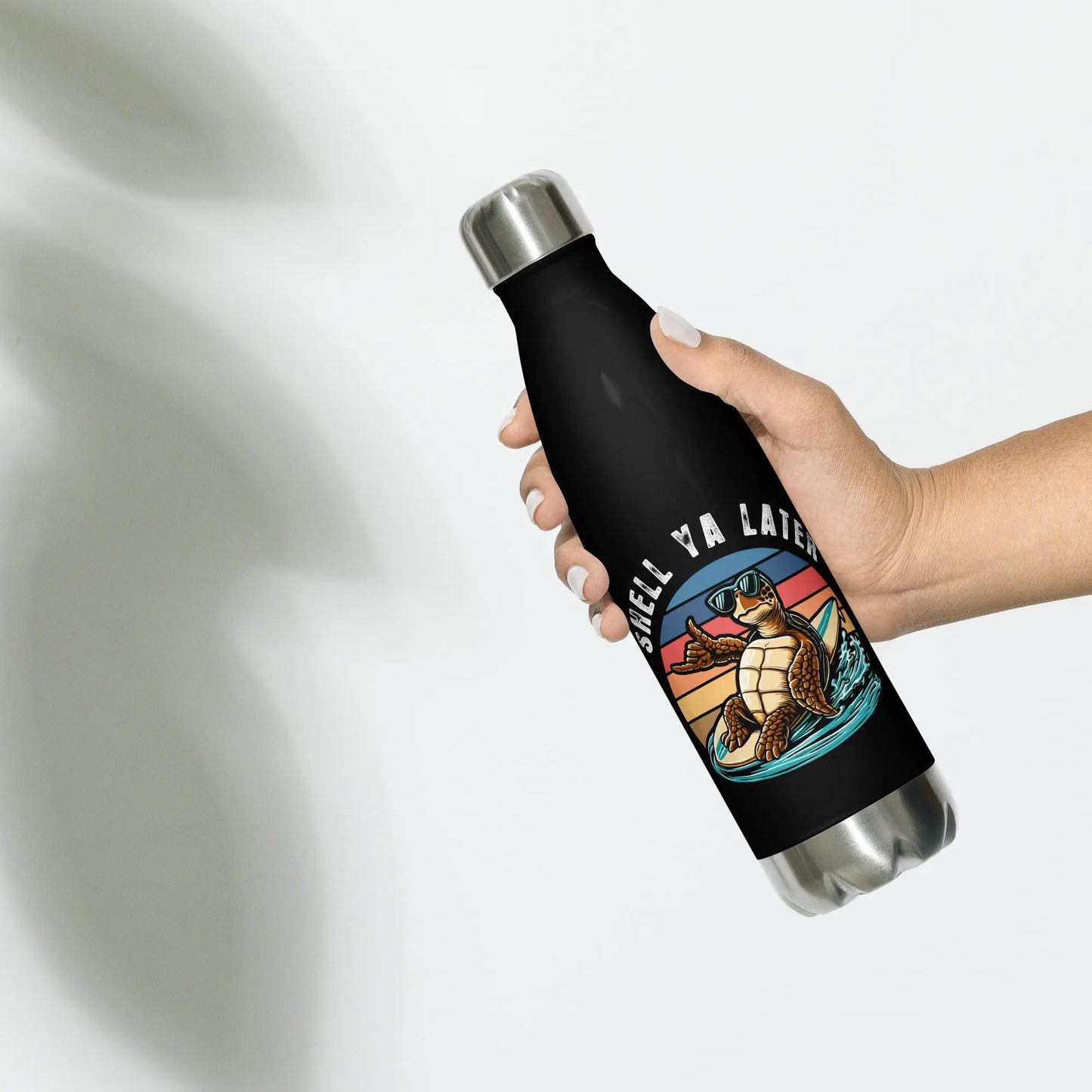 Shell Ya Later Stainless Steel Water Bottle - Coastal Journeyz