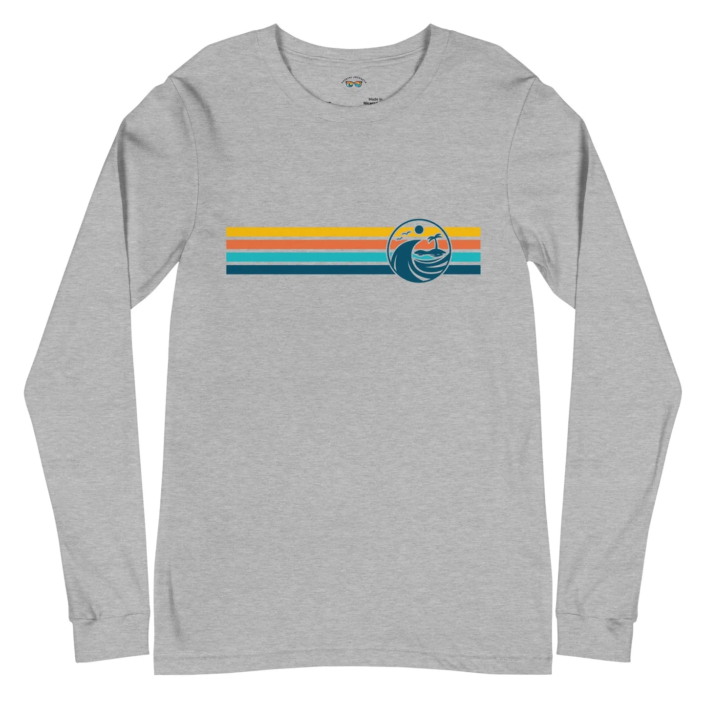 Retro Coastal Journeyz Beach Vibe Unisex Long Sleeve Shirt Coastal Journeyz