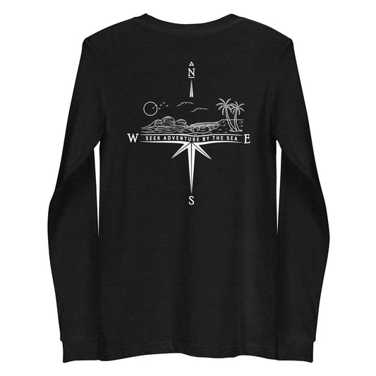 Seek Adventure By The Sea with the Coastal Journeyz Adult Long Sleeve Shirt