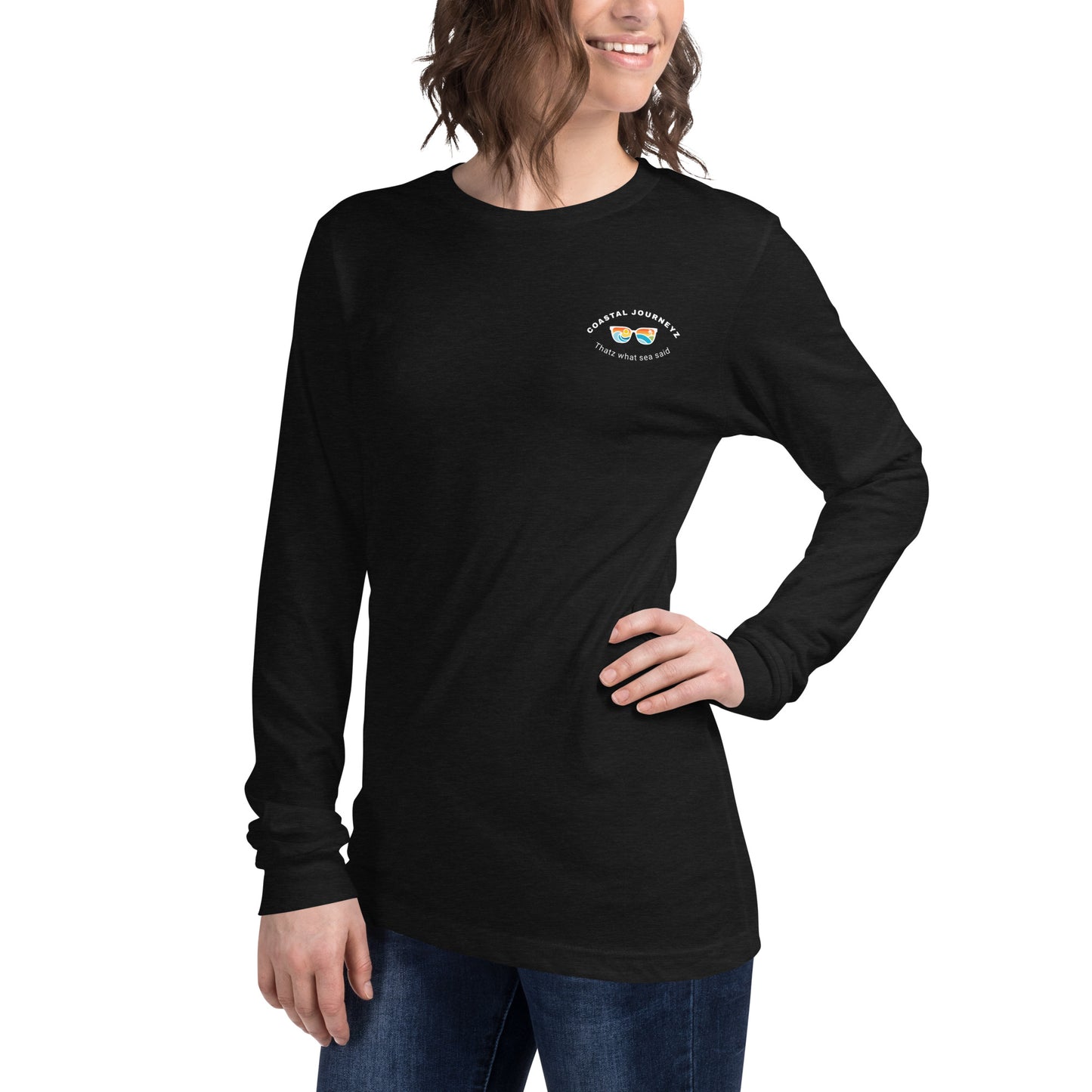 Seek Adventure By The Sea with the Coastal Journeyz Adult Long Sleeve Shirt