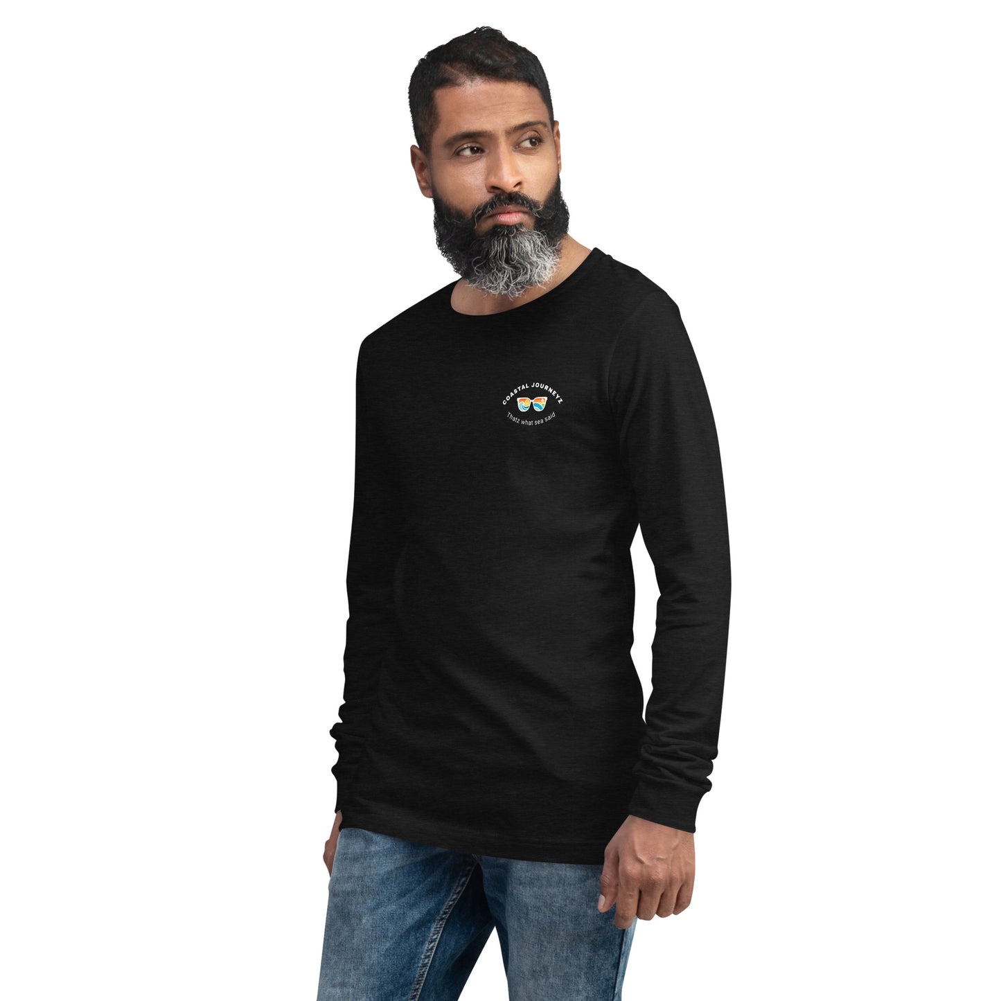 Seek Adventure By The Sea with the Coastal Journeyz Adult Long Sleeve Shirt