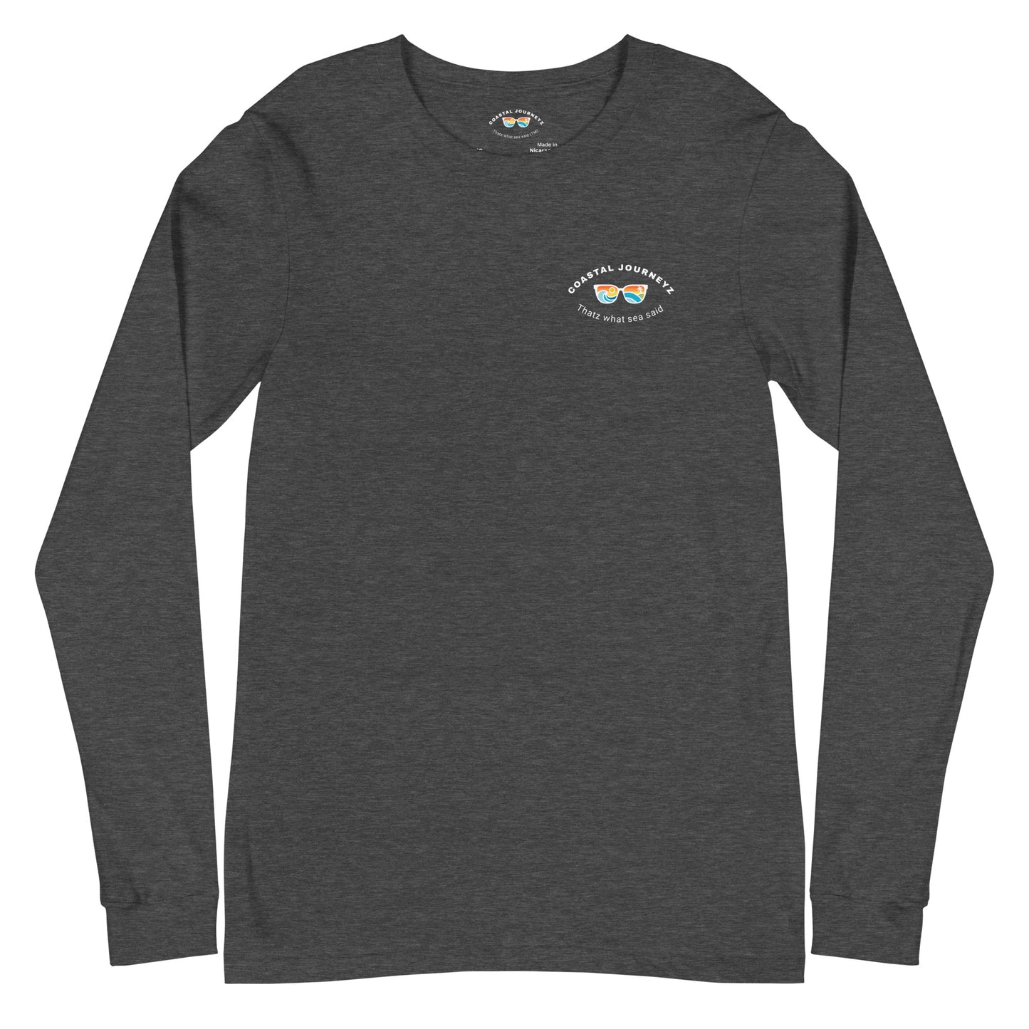 Seek Adventure By The Sea with the Coastal Journeyz Adult Long Sleeve Shirt