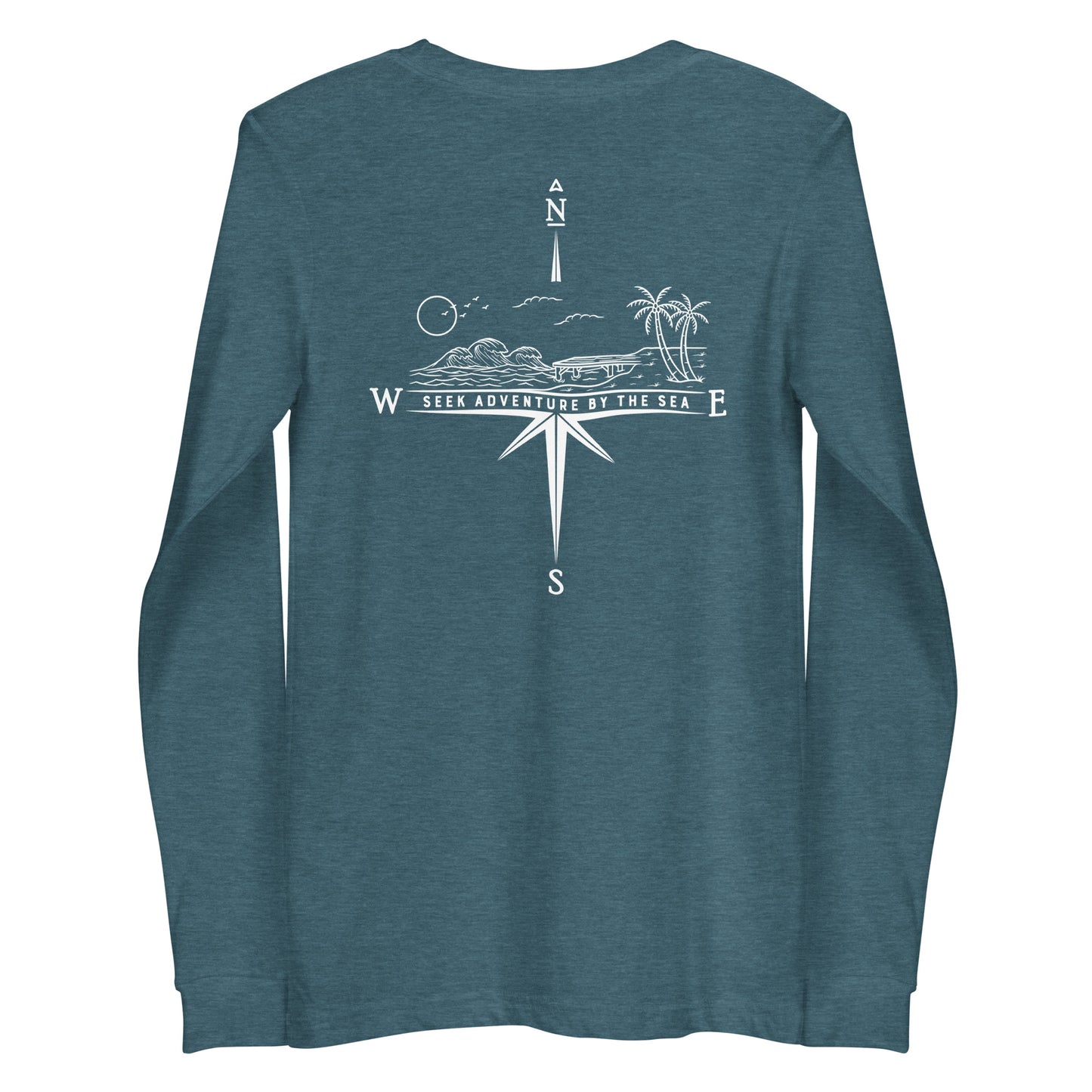 Seek Adventure By The Sea with the Coastal Journeyz Adult Long Sleeve Shirt