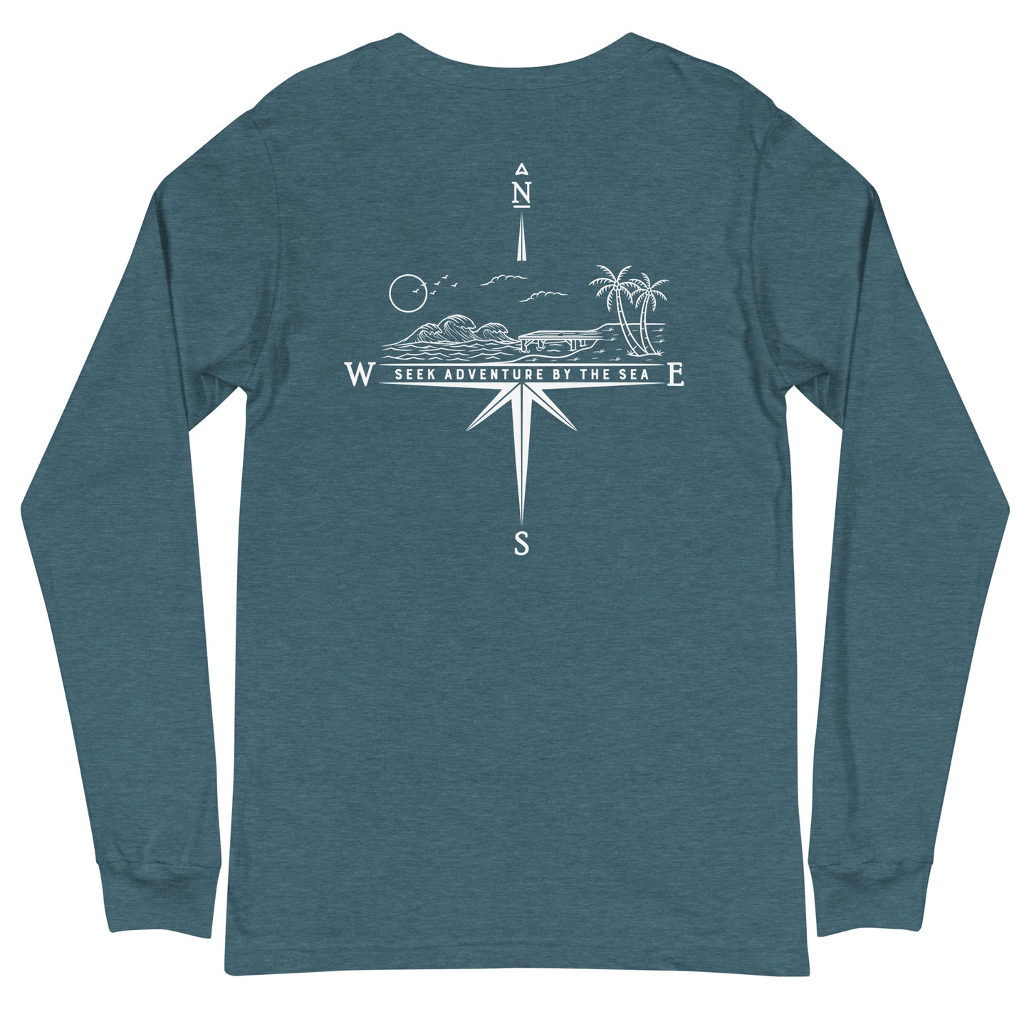 Seek Adventure By The Sea with the Coastal Journeyz Adult Long Sleeve Shirt