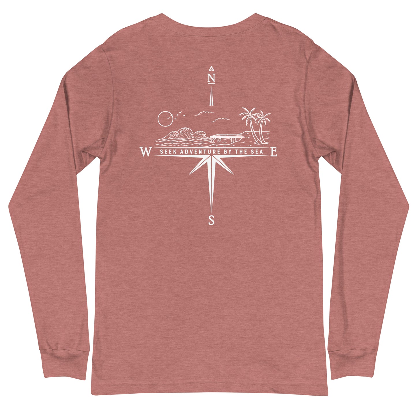 Seek Adventure By The Sea with the Coastal Journeyz Adult Long Sleeve Shirt