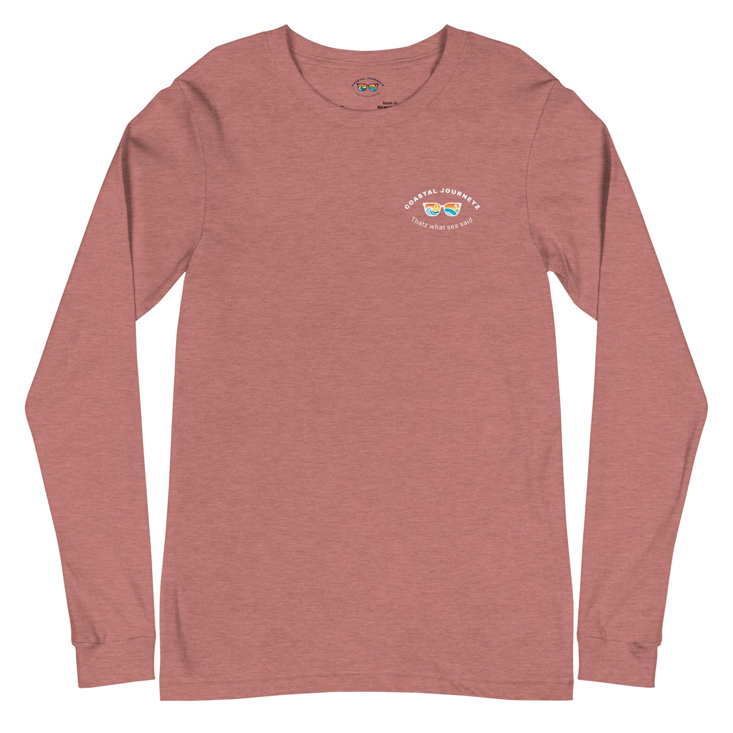 Seek Adventure By The Sea with the Coastal Journeyz Adult Long Sleeve Shirt