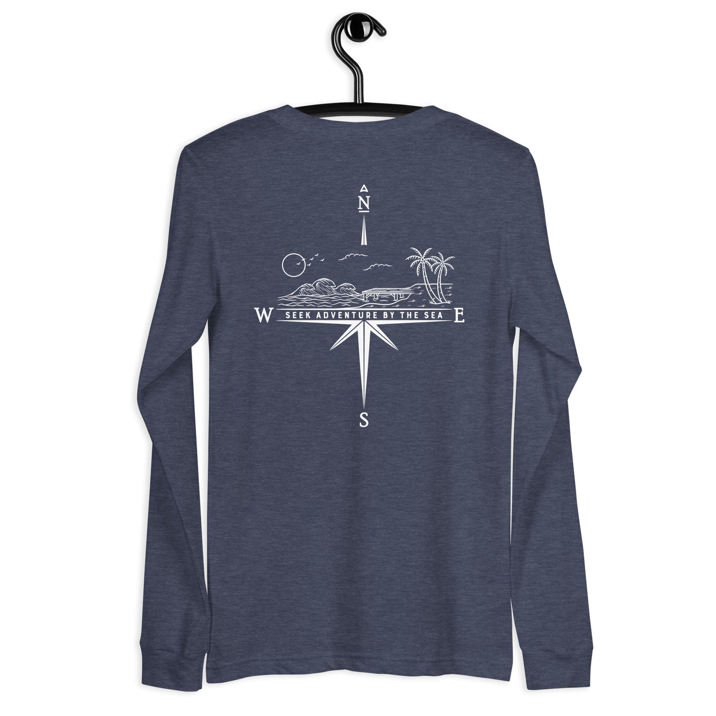 Seek Adventure By The Sea with the Coastal Journeyz Adult Long Sleeve Shirt