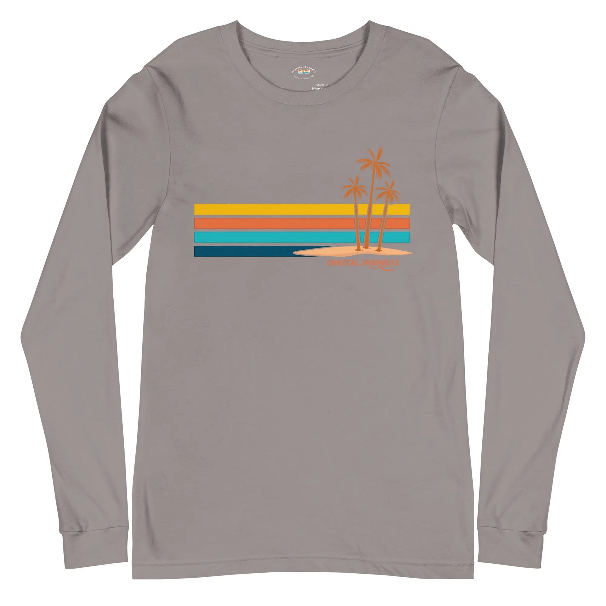 Retro Coastal Journeyz Beach Vibe Unisex Long Sleeve Shirt Coastal Journeyz