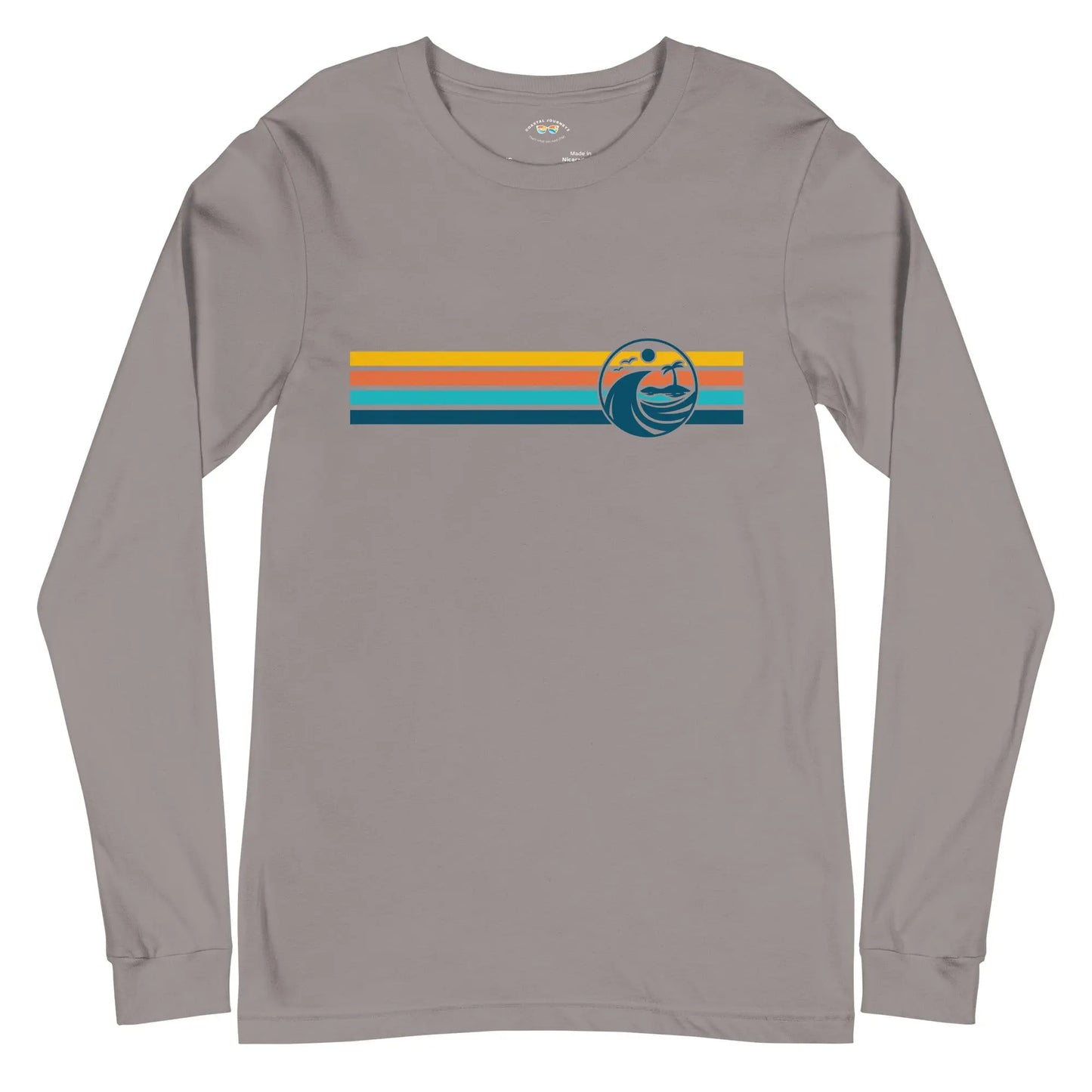 Retro Coastal Journeyz Beach Vibe Unisex Long Sleeve Shirt Coastal Journeyz